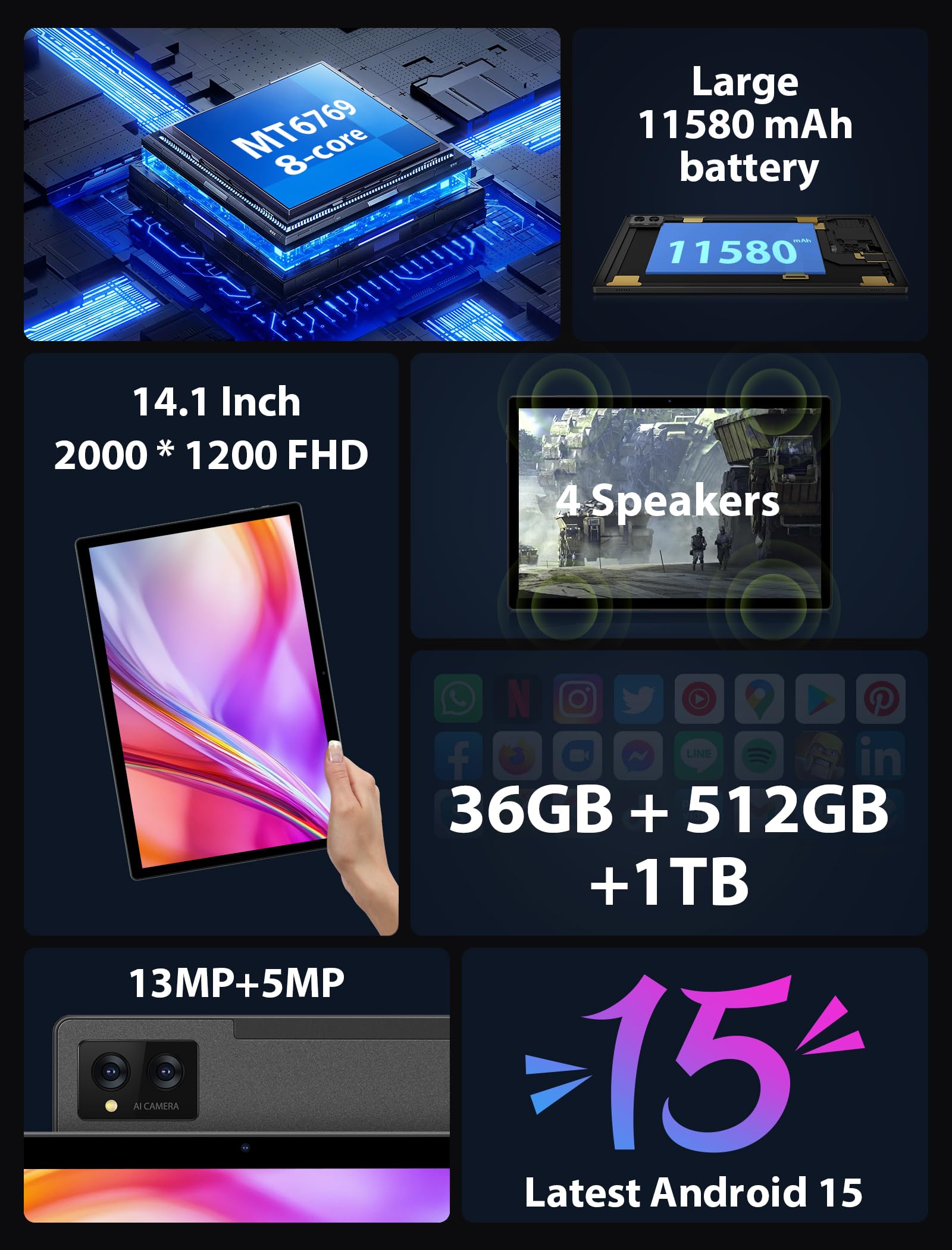 Tablet Android 15