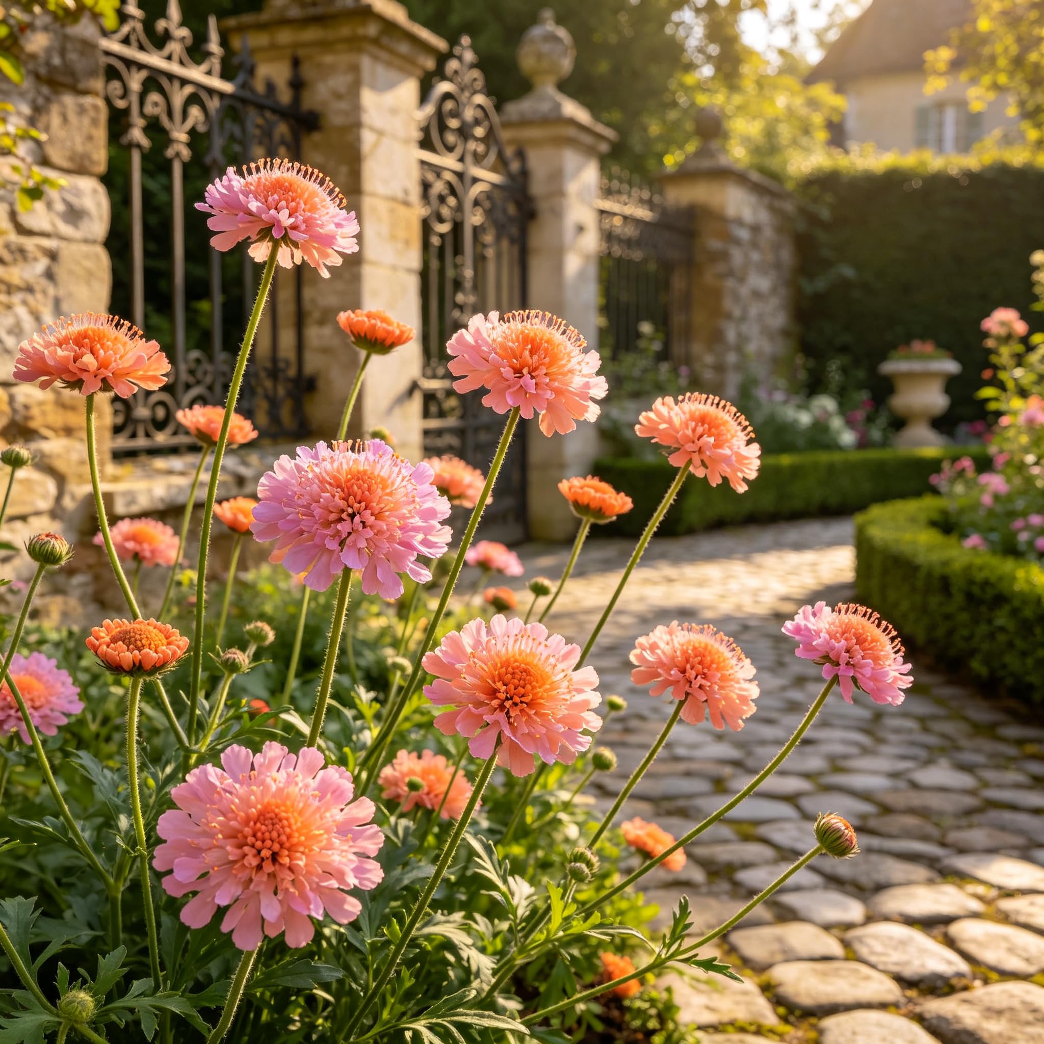 Winter-Hardy Scabiosa atropurpurea Seeds –Professional Planting for Stunning Garden Displays-1500count-D