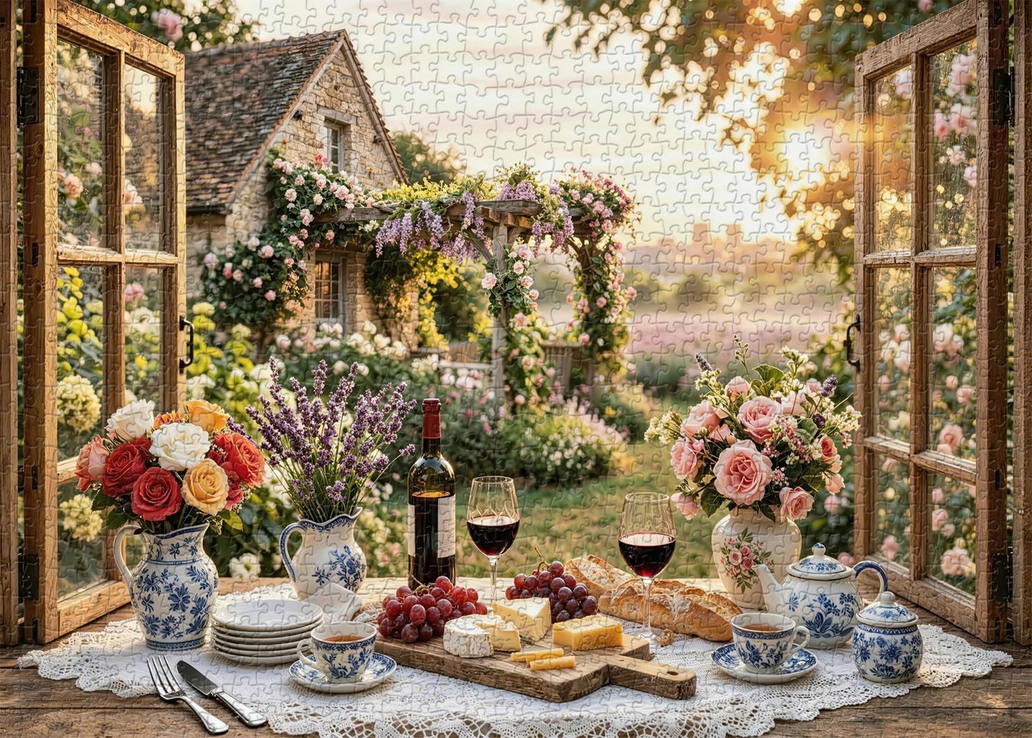Whispers of a Summer Garden Theme 1000 Piece Puzzle for Adults