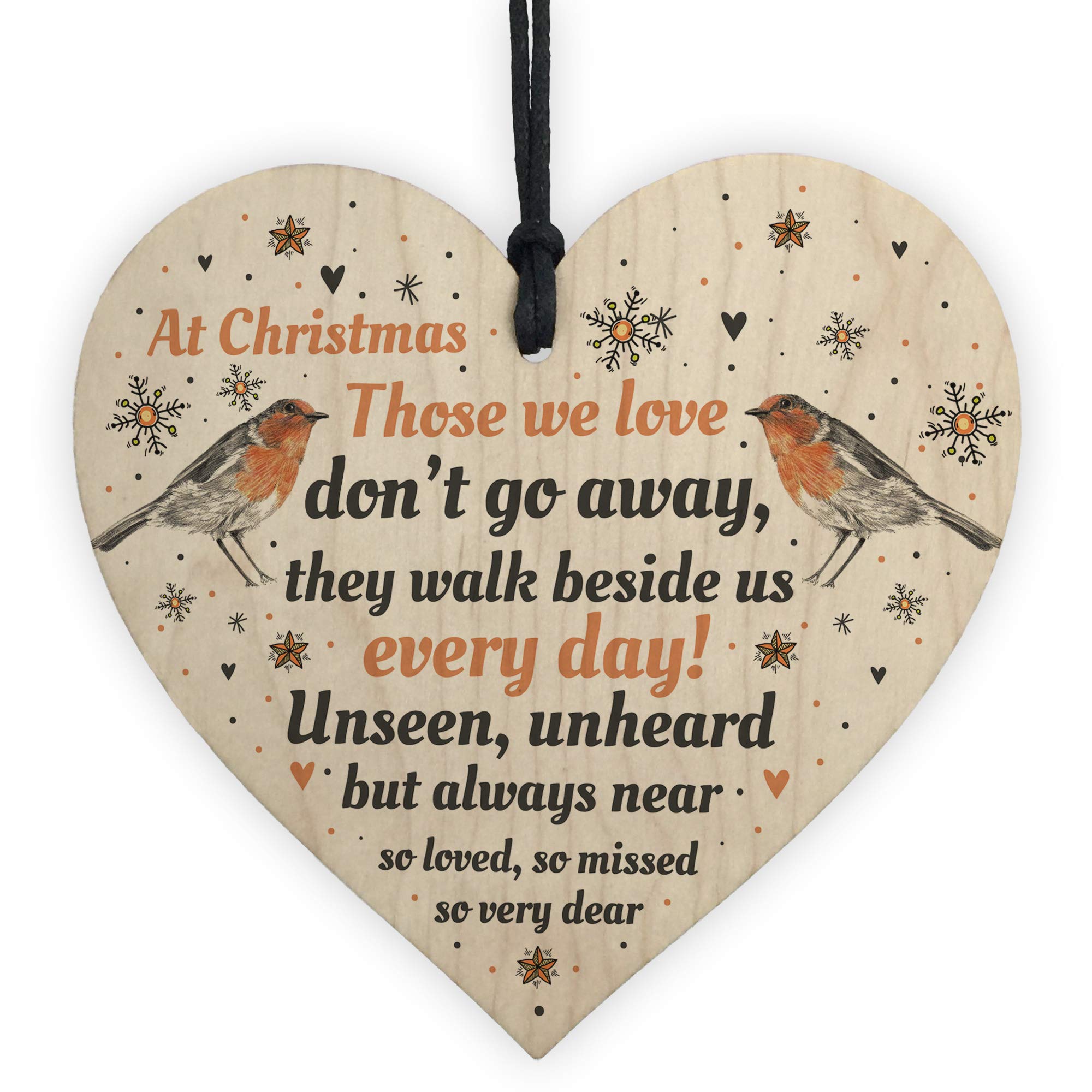 Red Ocean In Loving Memory Robin Christmas Bauble Decoration Mum Dad Nan Keepsake