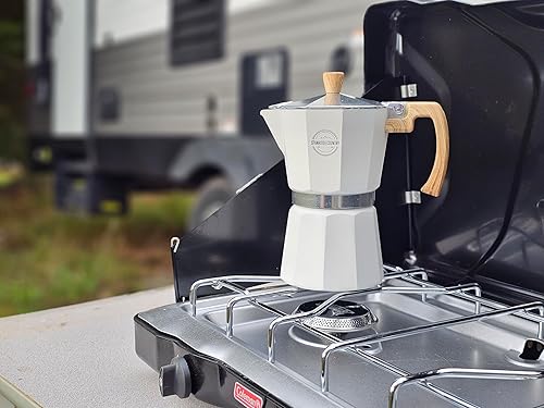 Miniatura 4 de Stanridge Country Stovetop Espresso Pot, cafetera espresso para café espresso favorito, cafetera de café perculadora, cafetera de estufa, cafetera