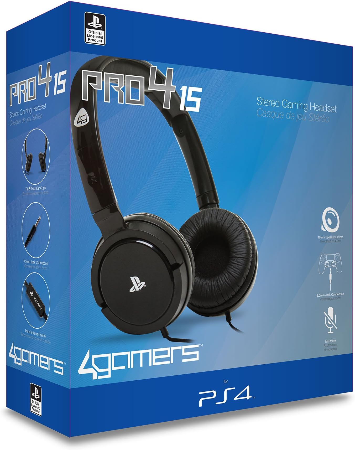 PRO4-15 Stereo Gaming Headset Black (PS4)