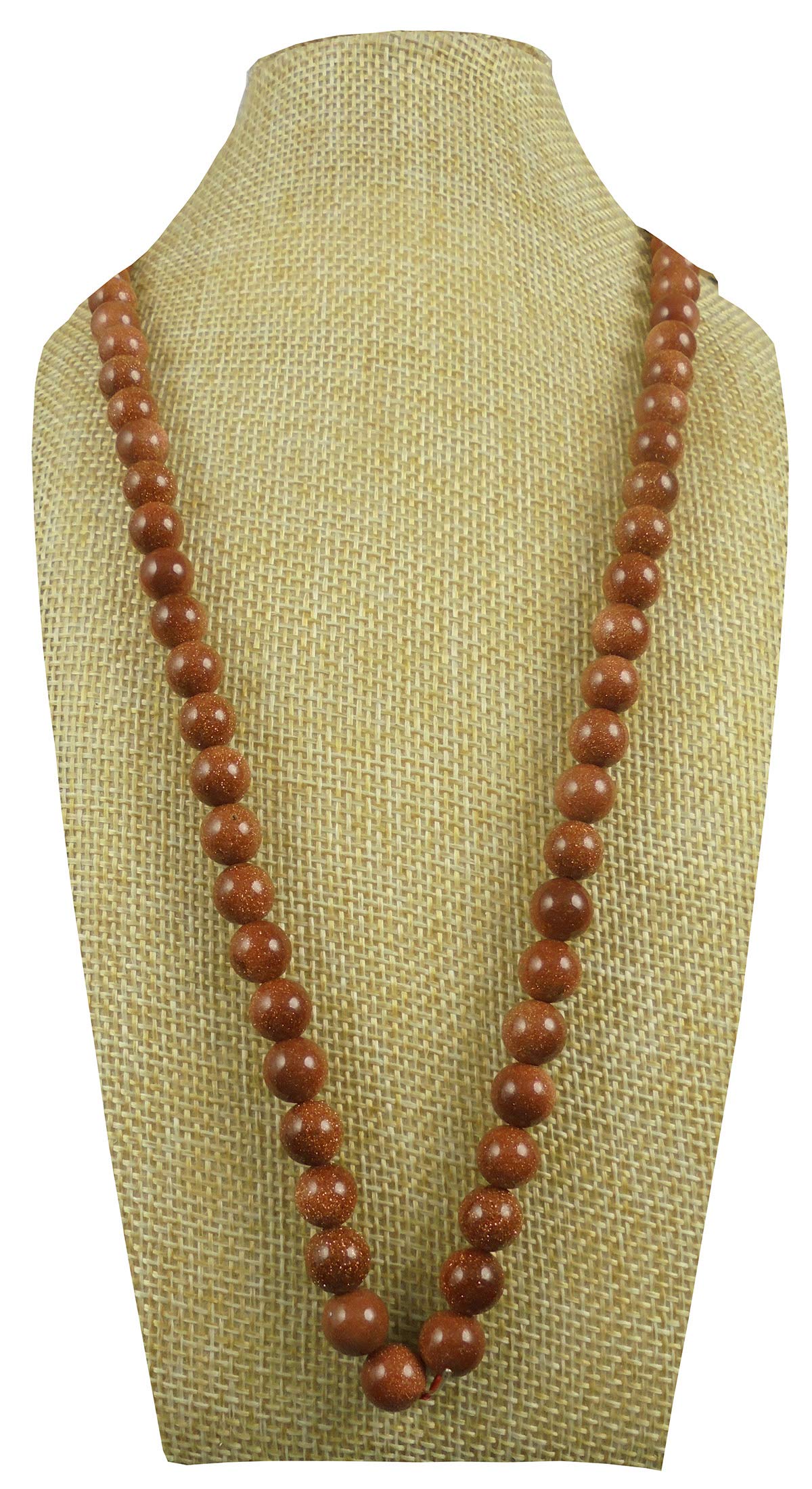 Clear Quartz Crystal Natural Gemstone Necklace mala (Clear Quartz Crystal)