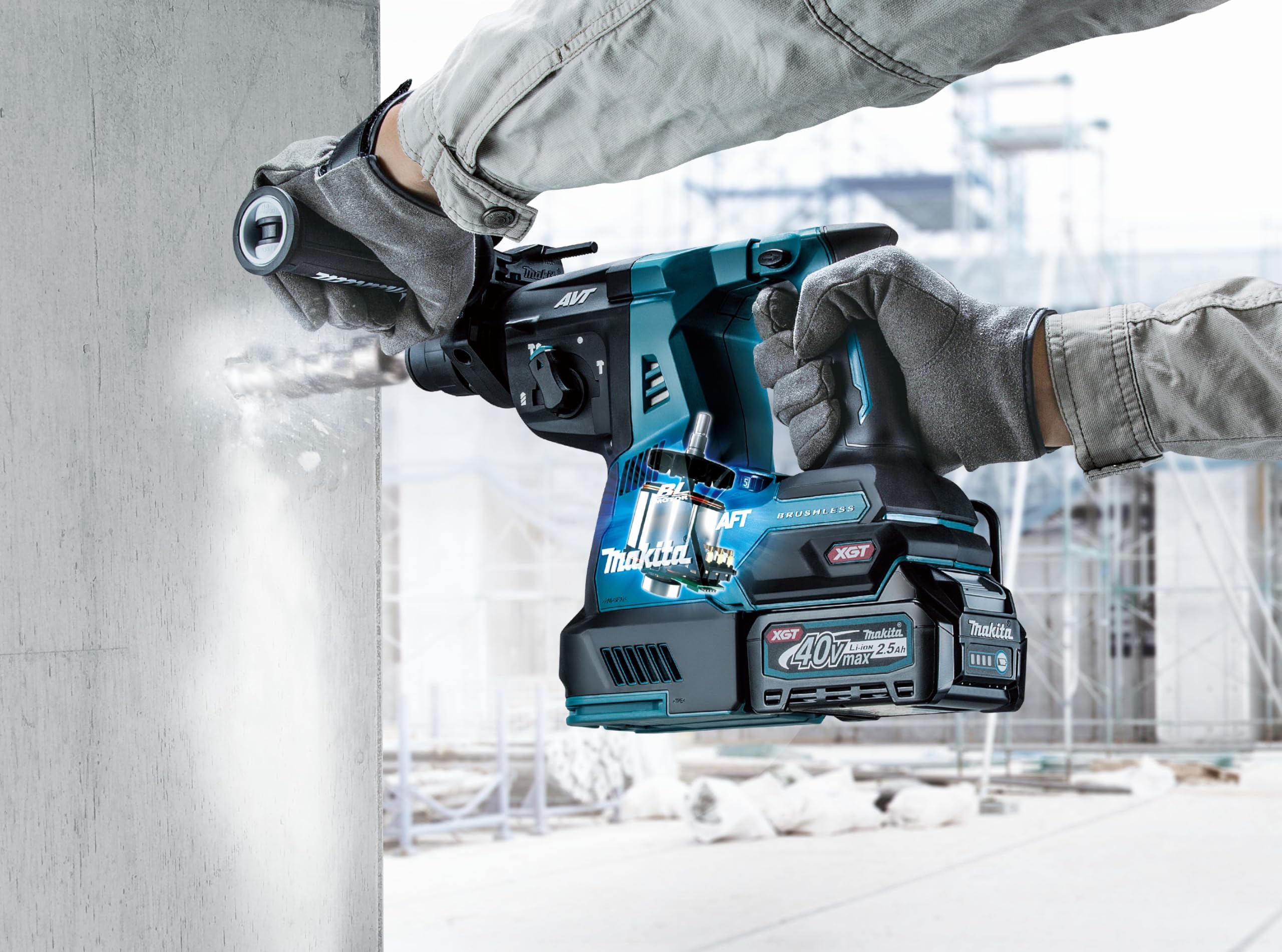 Perforateur burineur SDS-Plus 40V XGT (Produit seul) - MAKITA HR003GZ