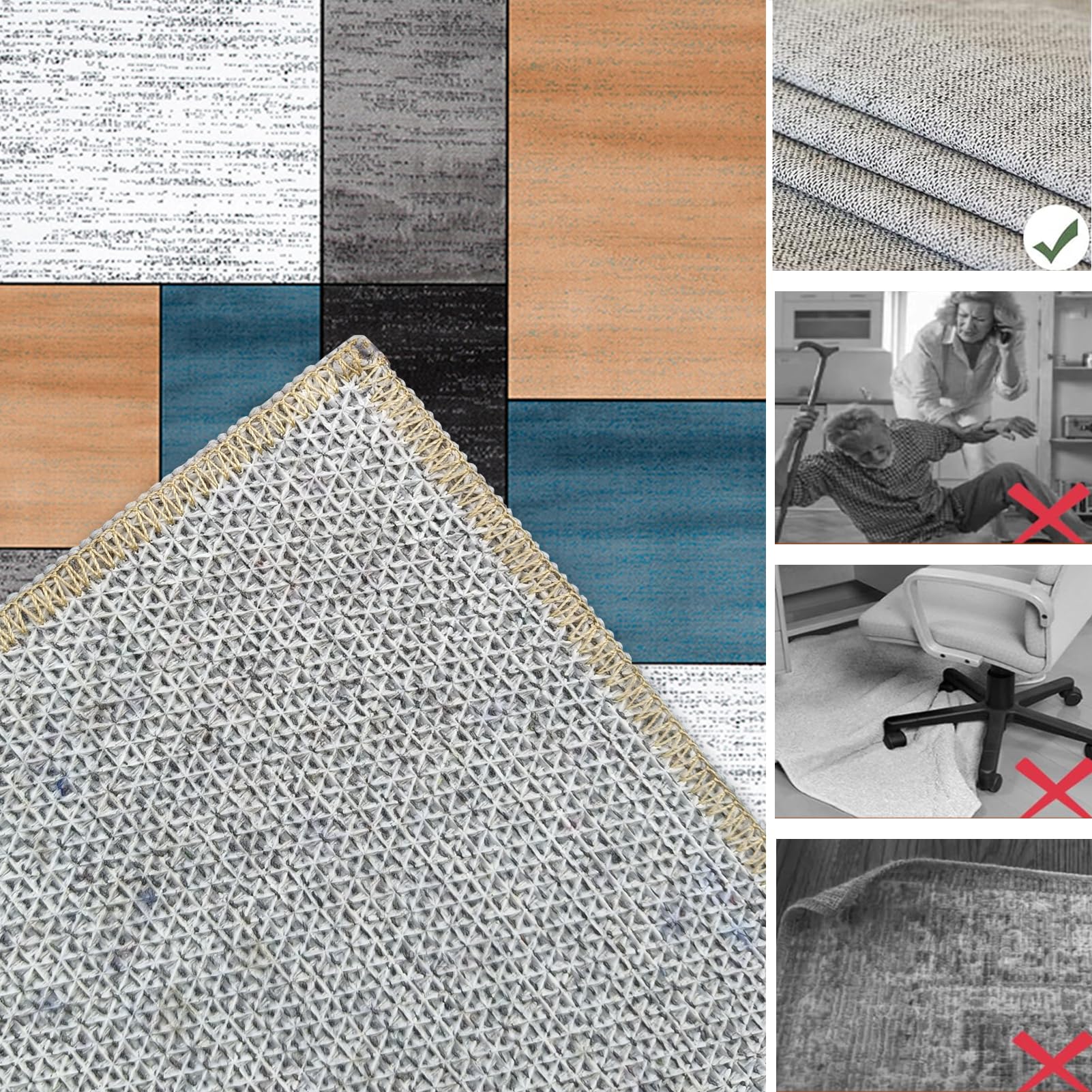 Tappeto per Sedia Gaming Tappeto Salvapavimento Protezione Parquet Tappeto Sedia Ufficio Tappetino Protettivo per Pavimenti Duri Ufficio protettore del Pavimento 140 x 180 cm