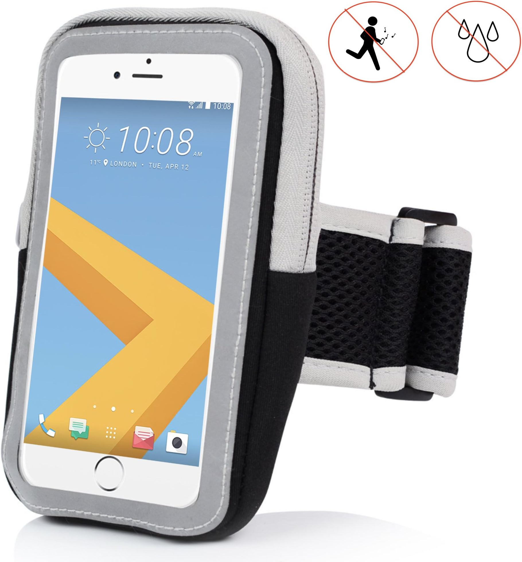 Mobile phone case cover bag | Vernee Thor E | Sports Armband for RUNNING, Jogging, Biking | Spo [Black]