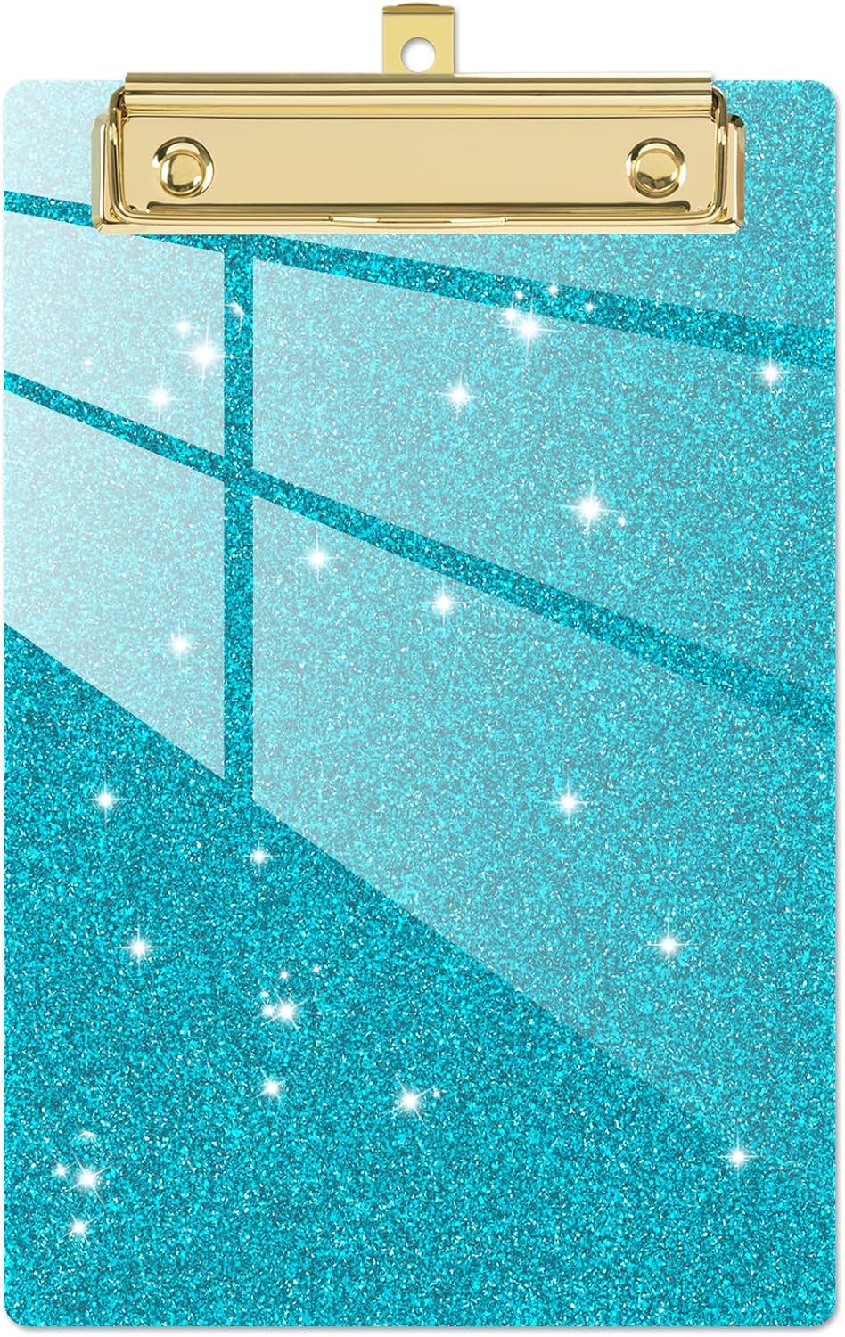 Piasoenc Acrylic Small Clipboard, Fashion Glitter