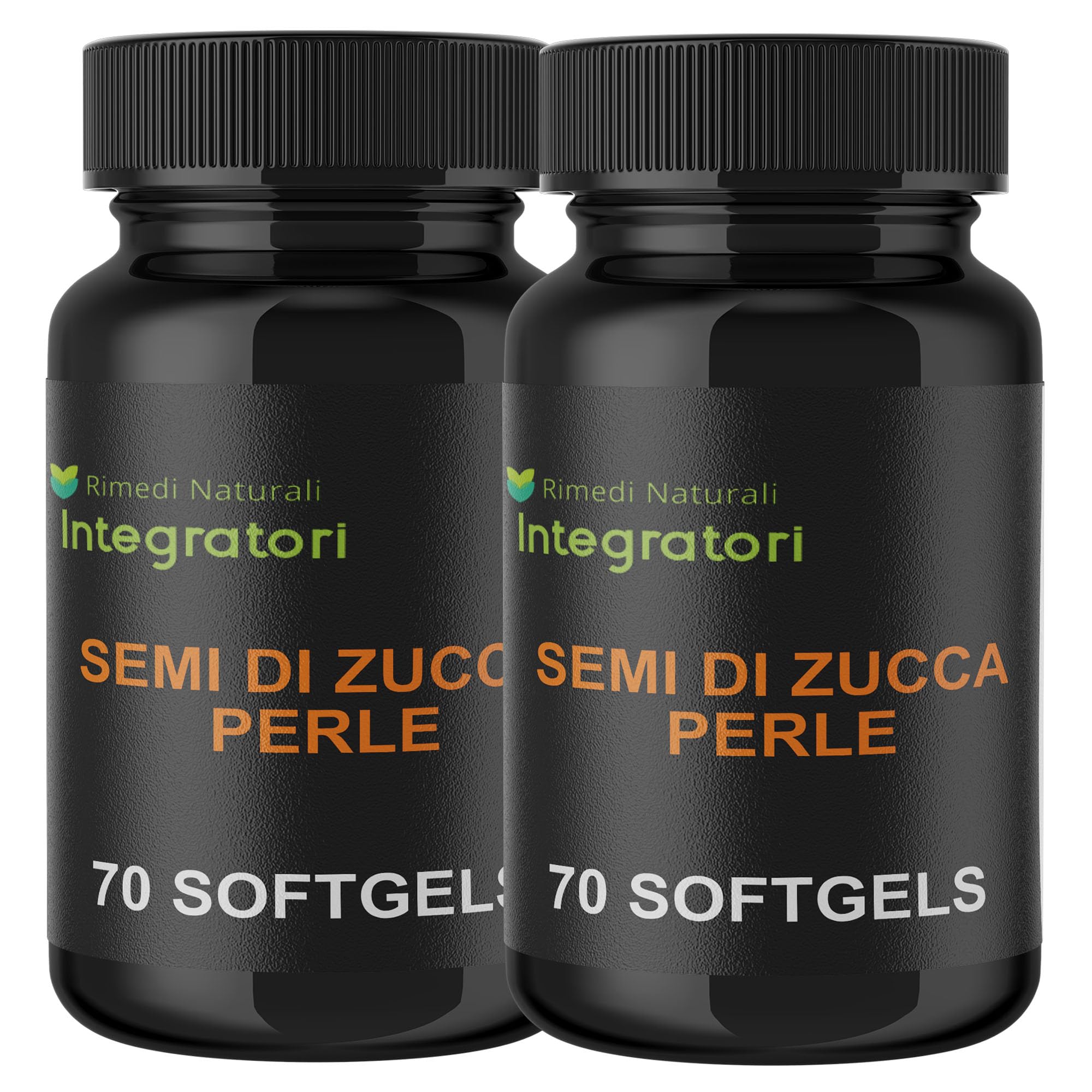 Semi Di Zucca 140 Perle | Softgels con Olio Spremuto a Freddo ricco in Acido Linoleico Oleico Omega 3-6-9 - Una Softgel al Giorno