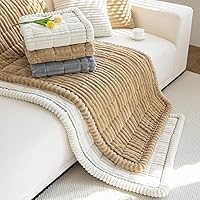 Vista 5 de Fundas de sofá antideslizantes y mullidas para mascotas, fundas de cojín lavables para perros grandes Blanco