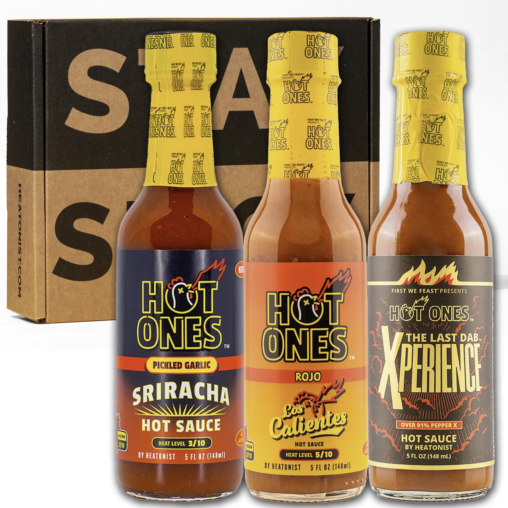 Hot Sauce Challenge Set - Season 26 Trio - Made with Natural Ingredients - Unique Small Batch Sampler Gift Set Variety - 5 fl oz Bottles (3-Pack)