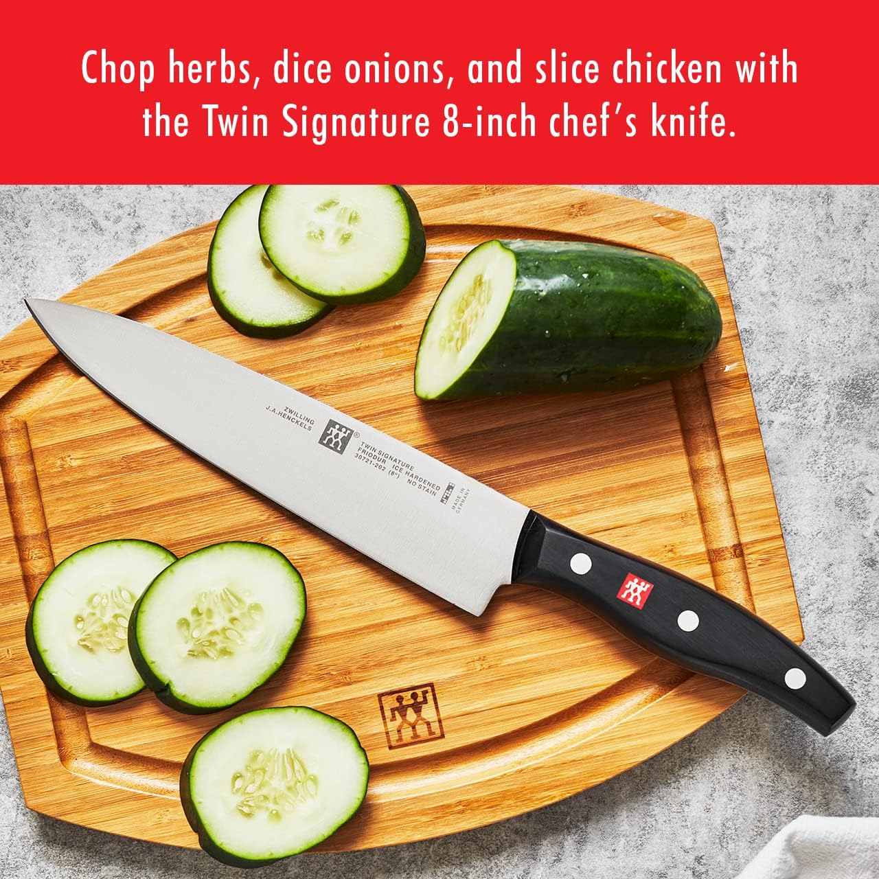 ZWILLING TWIN Signature 8-inch Chef Knife, front view