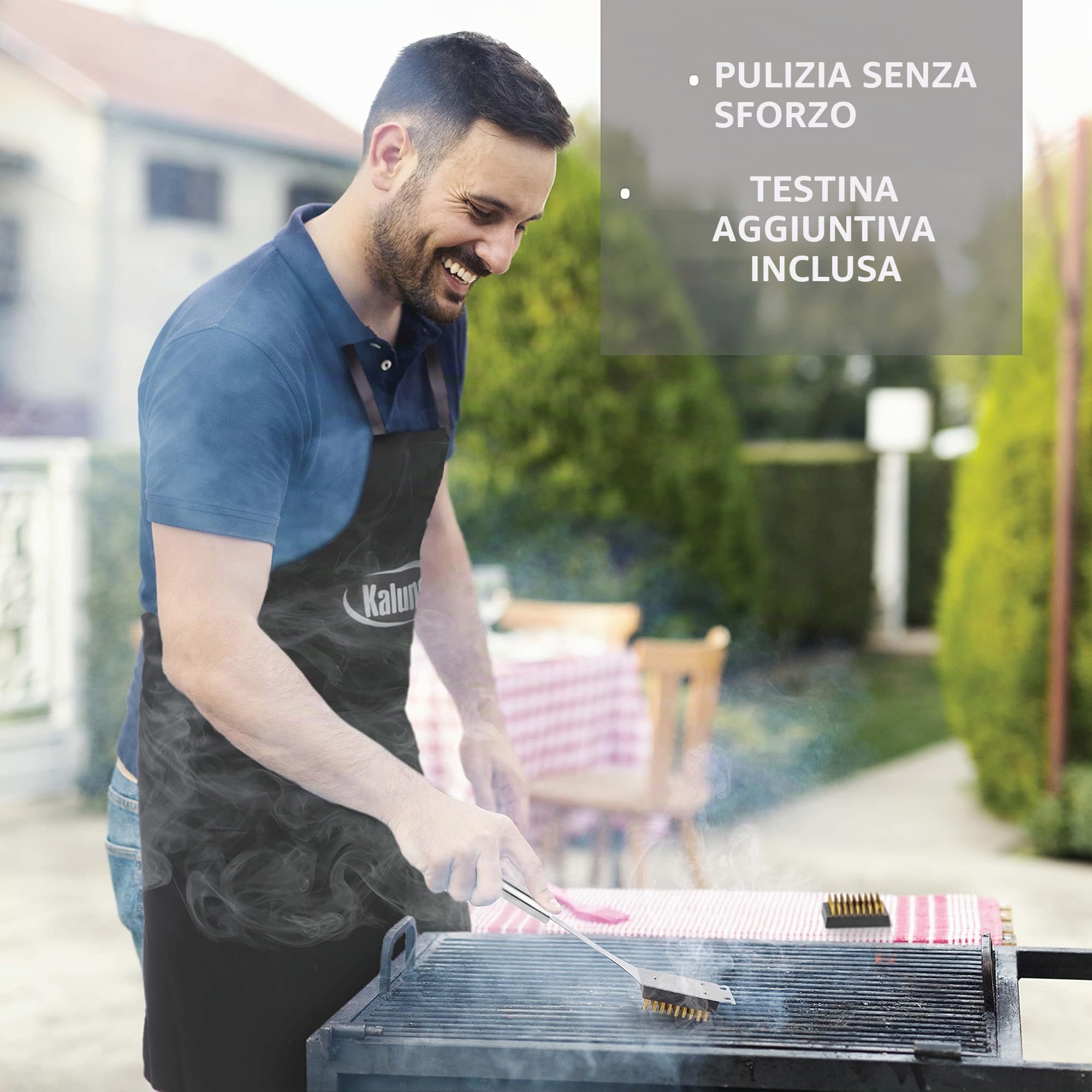 Kaluns Set per griglia, accessori professionali per barbecue, set da 21 pezzi, set per barbecue resistente, strumenti per barbecue in acciaio inossidabile