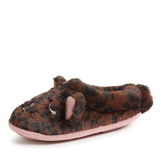 Dearfoams Unisex-Child Kids Toddlers Whimsical Animal Critter Washable Slipper