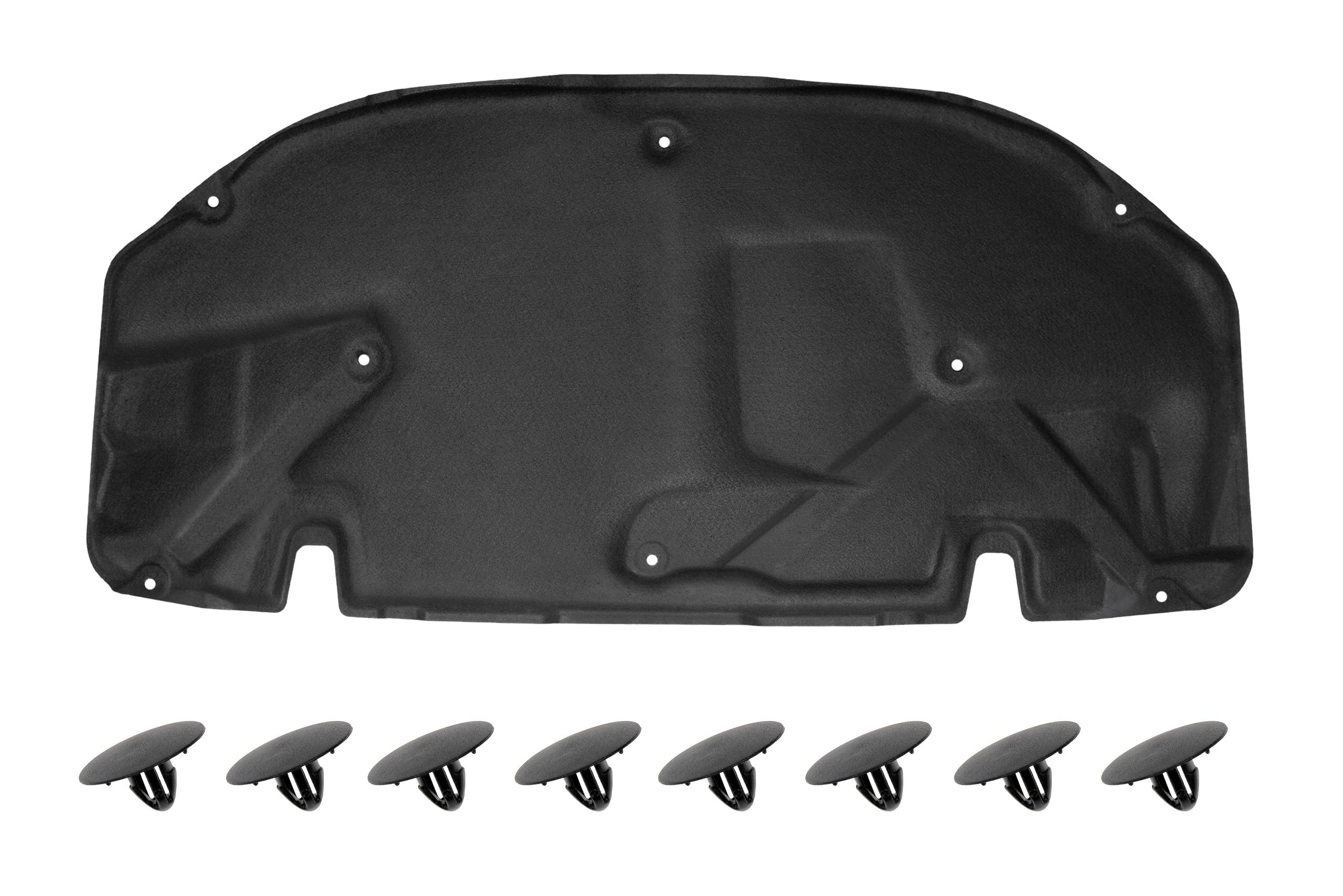 GEPCO Motorhaubendämmung Motorraumdämmung Dämmmatte Motorhaube mit Clips kompatibel mit TOYOTA AVENSIS II T25 2003 – 2009 5334105030/53341-05030/5334105031 / 53341-05031