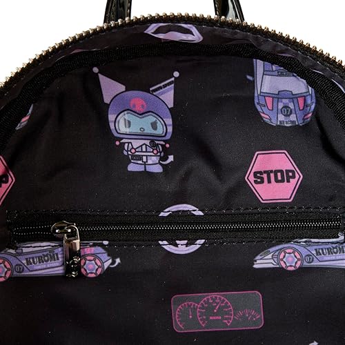 Miniatura 5 de Loungefly Sanrio Hello Kitty Kuromi Tokyo Speed Racer Mini Mochila, Multi, Tokio Speed Racer Sanrio