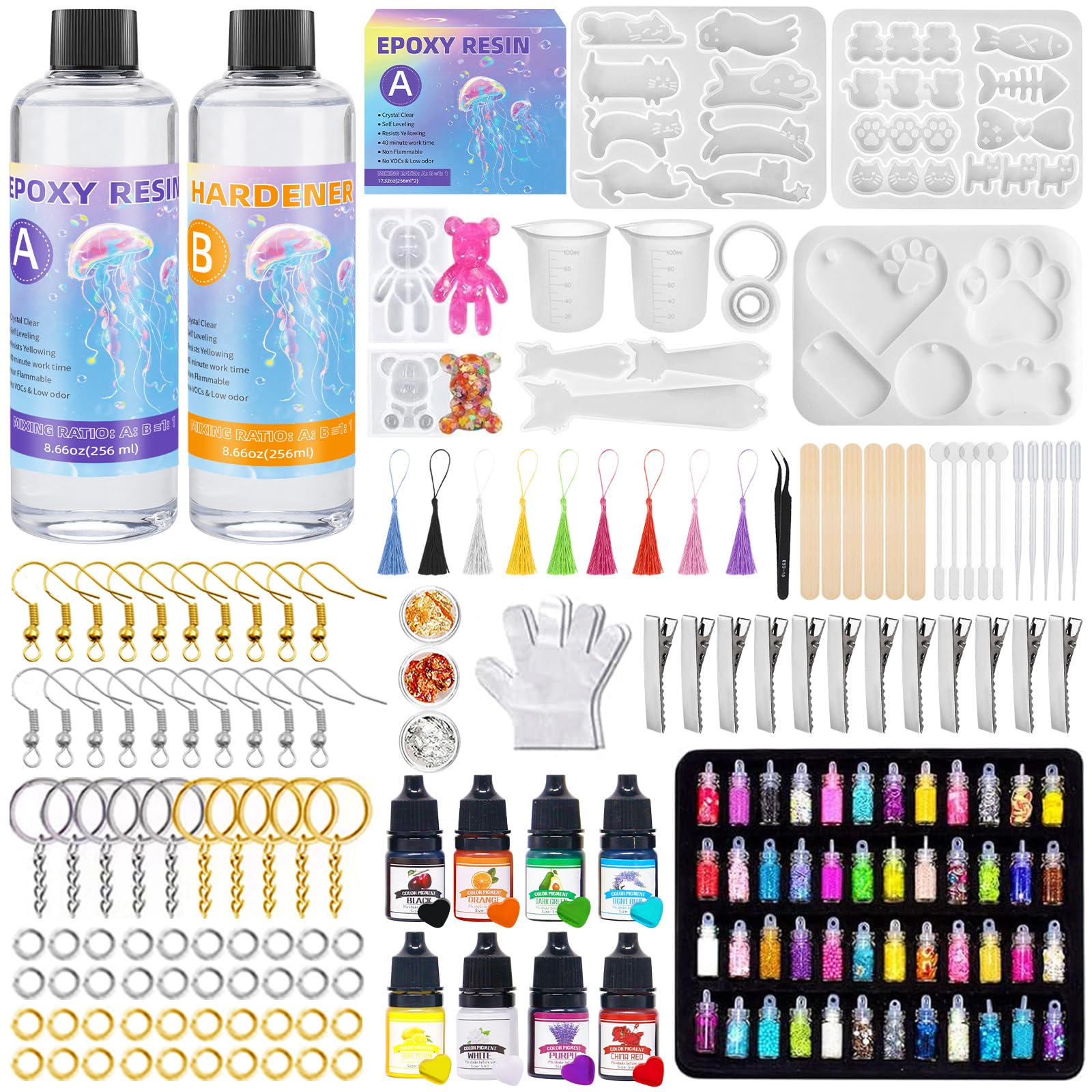 résine époxy transparente 512ml kit 1:1