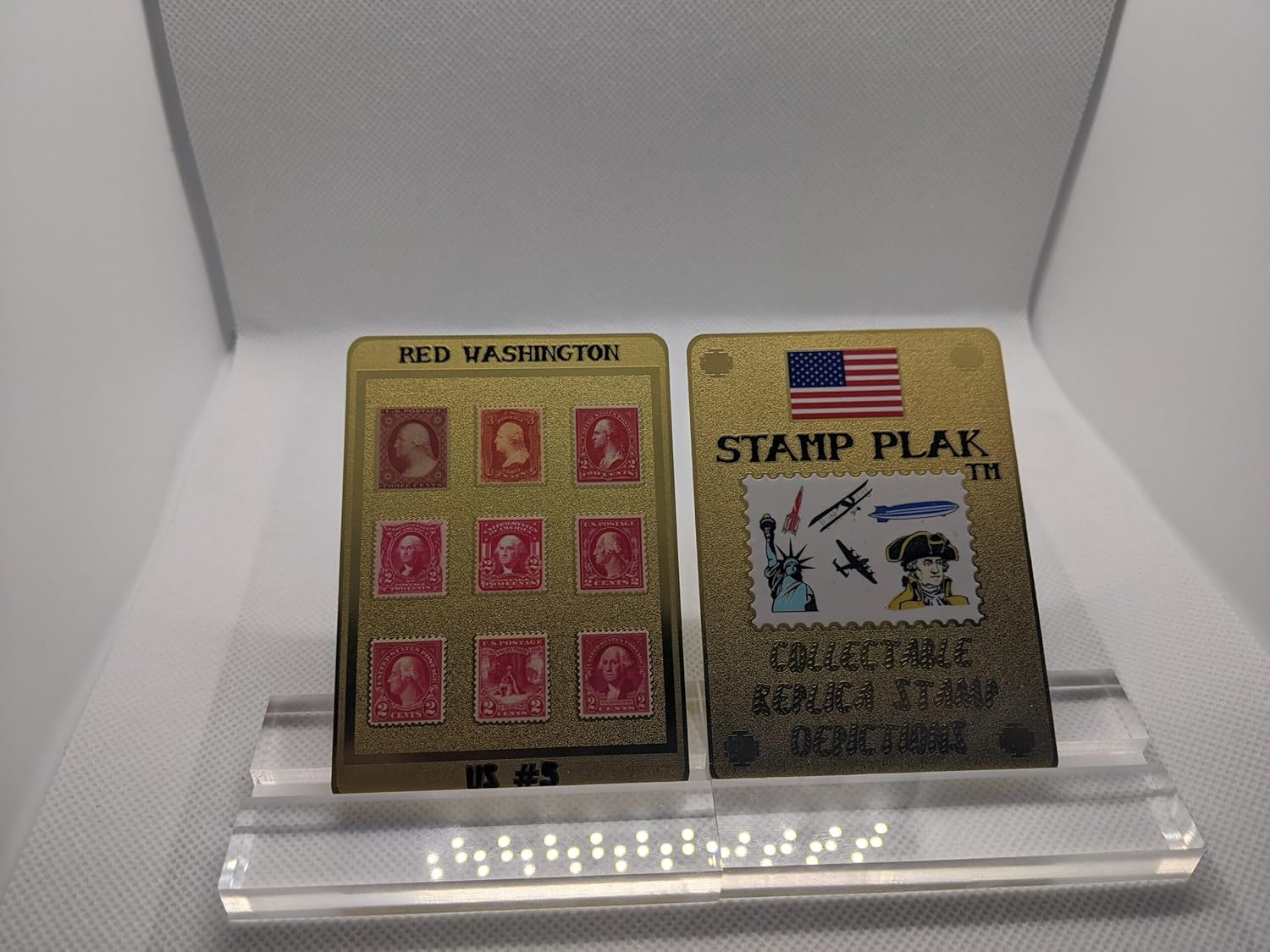 Red Washington - US #5 - Scott 26 64 249 301 319 499 634 645 707 - with Stand