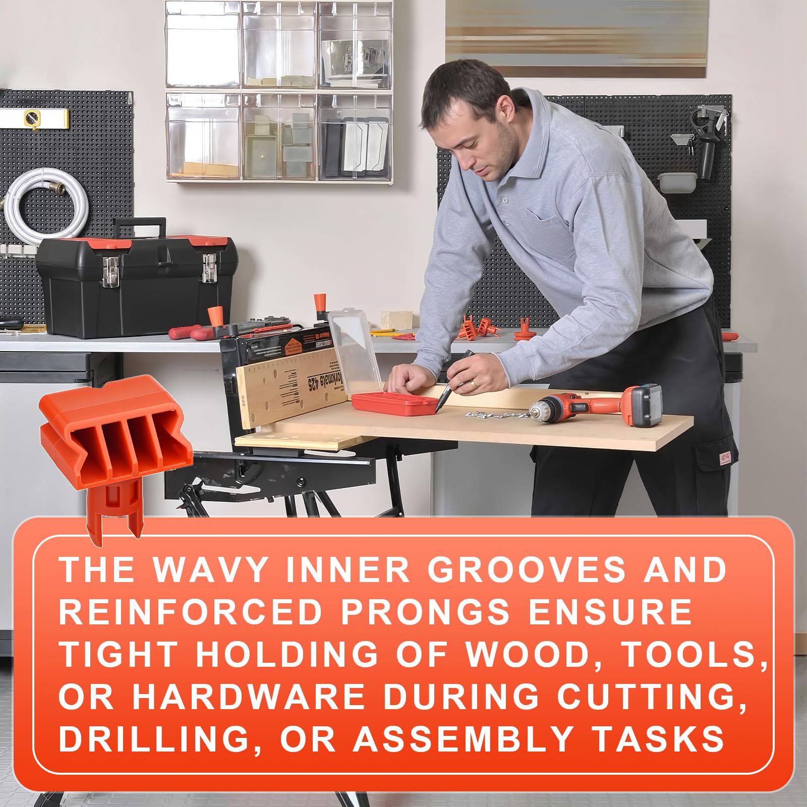 Zeroupshop Drehgriff-Heringe 79-010-4 – 4 Stück, Passend Für Black & Decker Workmate Modelle Wie SB225, WM225, WM425 U.v.m.