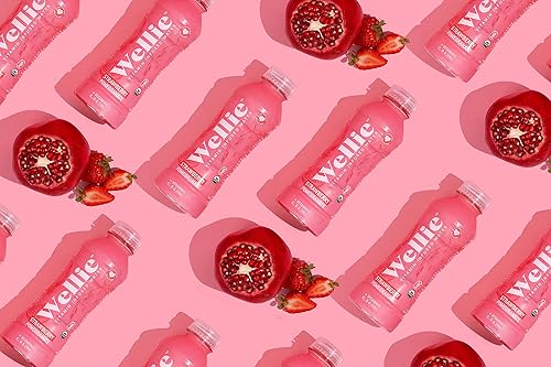 Miniatura 9 de Wellie Agua potable purificada embotellada con sabor orgánico jengibre de melocotón paquete de 12 unidades cero calorías cero azúcar índice