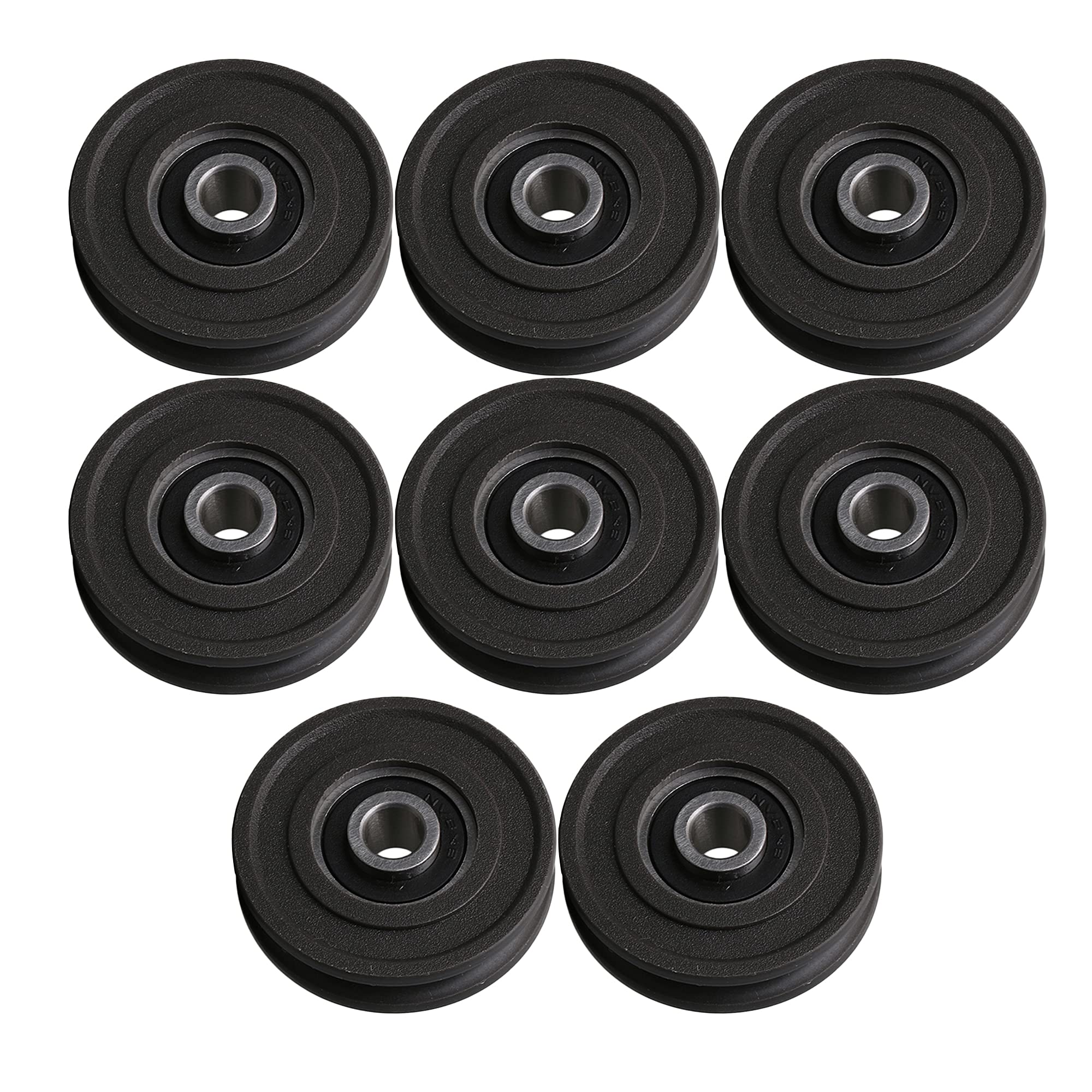 Mxfans - Puleggia per cuscinetti a U, 45 x 11,5 mm, 8 pezzi