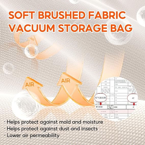Storage Bags for Clothing - 14.8 Gal Space Saver Collapsible Vacuum Storage Boxes with Lids, Stackable Storage Bins, Large blanket Storage Bags for Comforter, Sweaters & Cashmere(1-Pack)