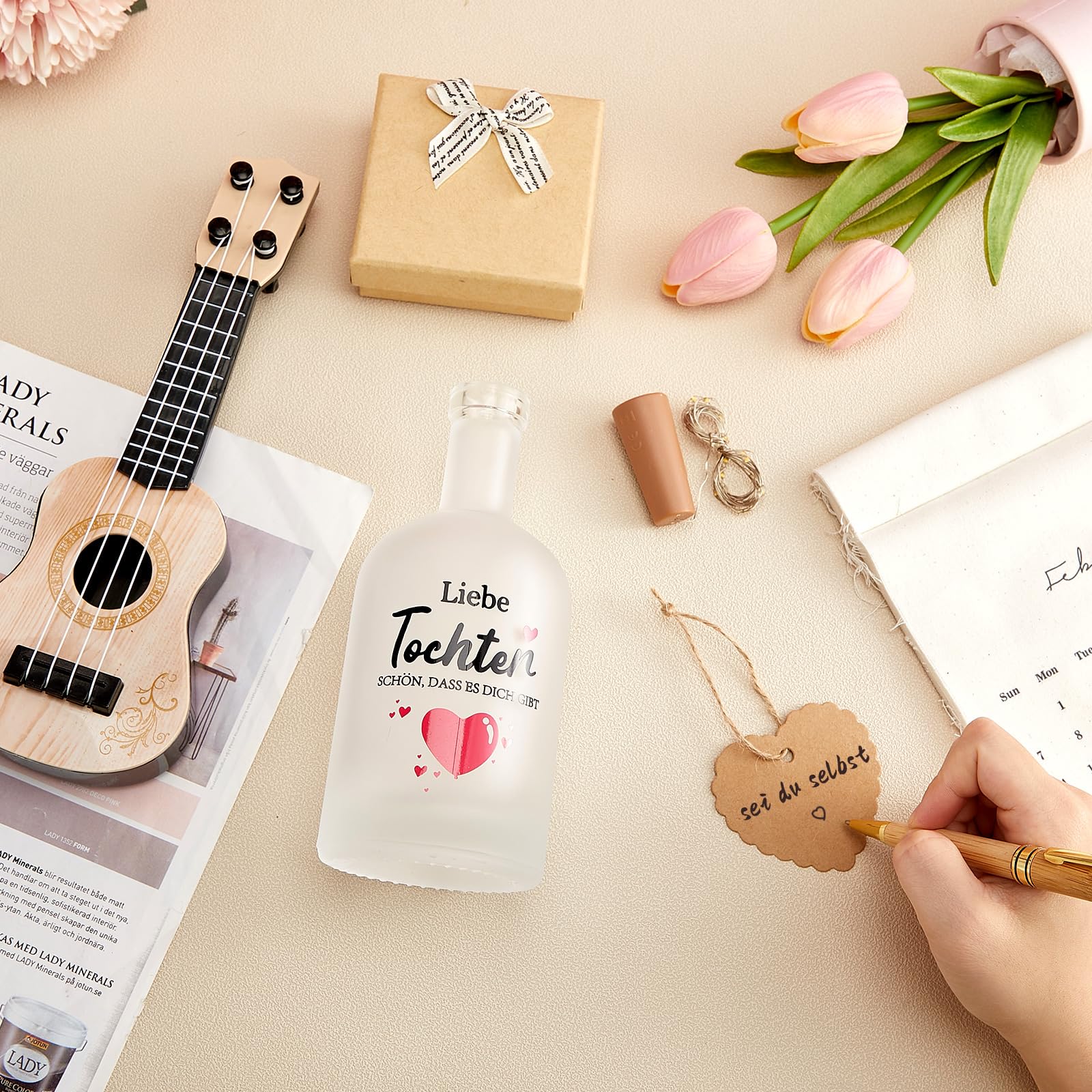 Luce Per Bottiglia A LED Con Scritta - Regalo Romantico Per Amiche, Compleanno O Natale