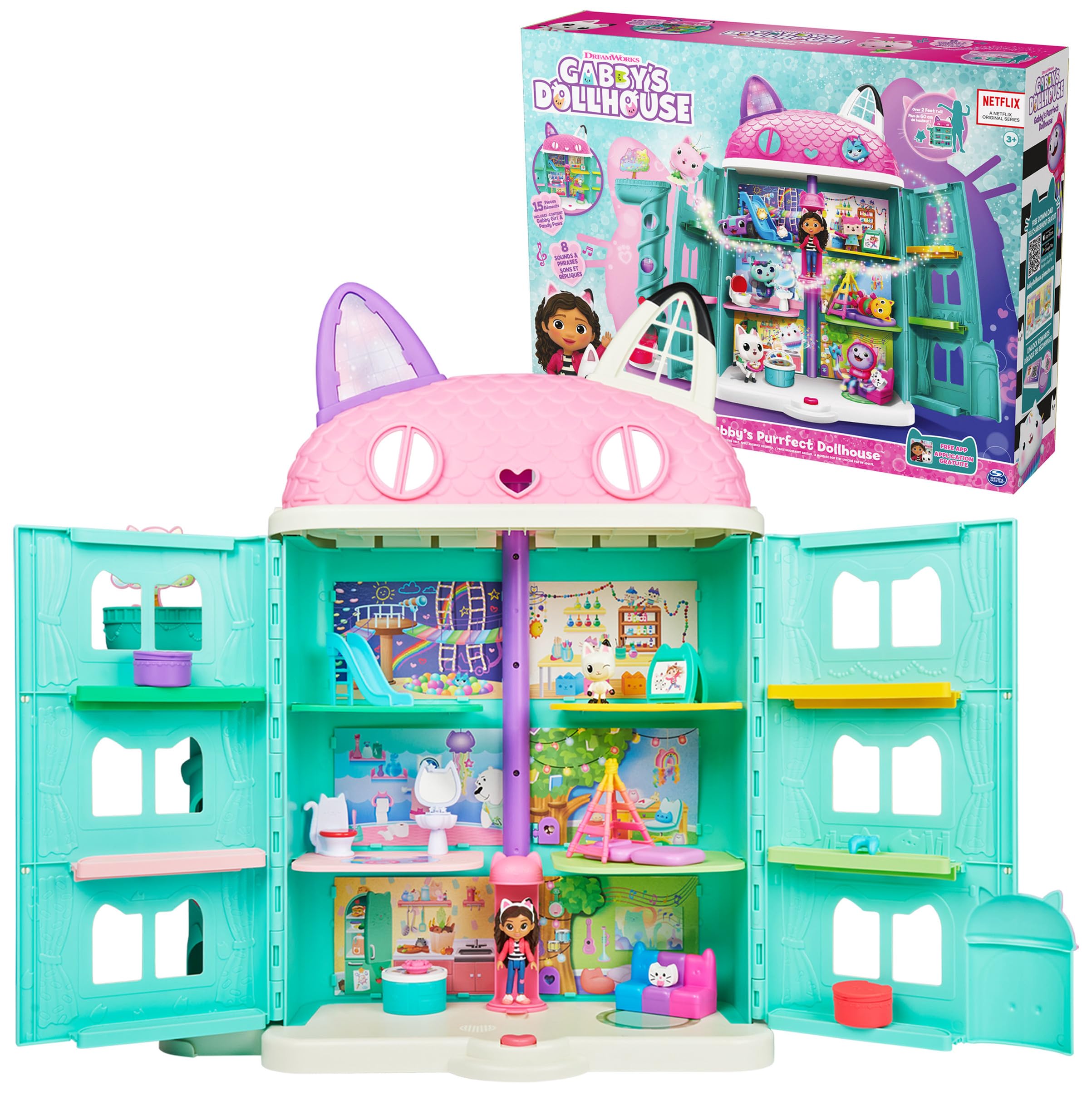 Gabby's Dollhouse Playset GabbysPurrfectDollhouse, 6070076