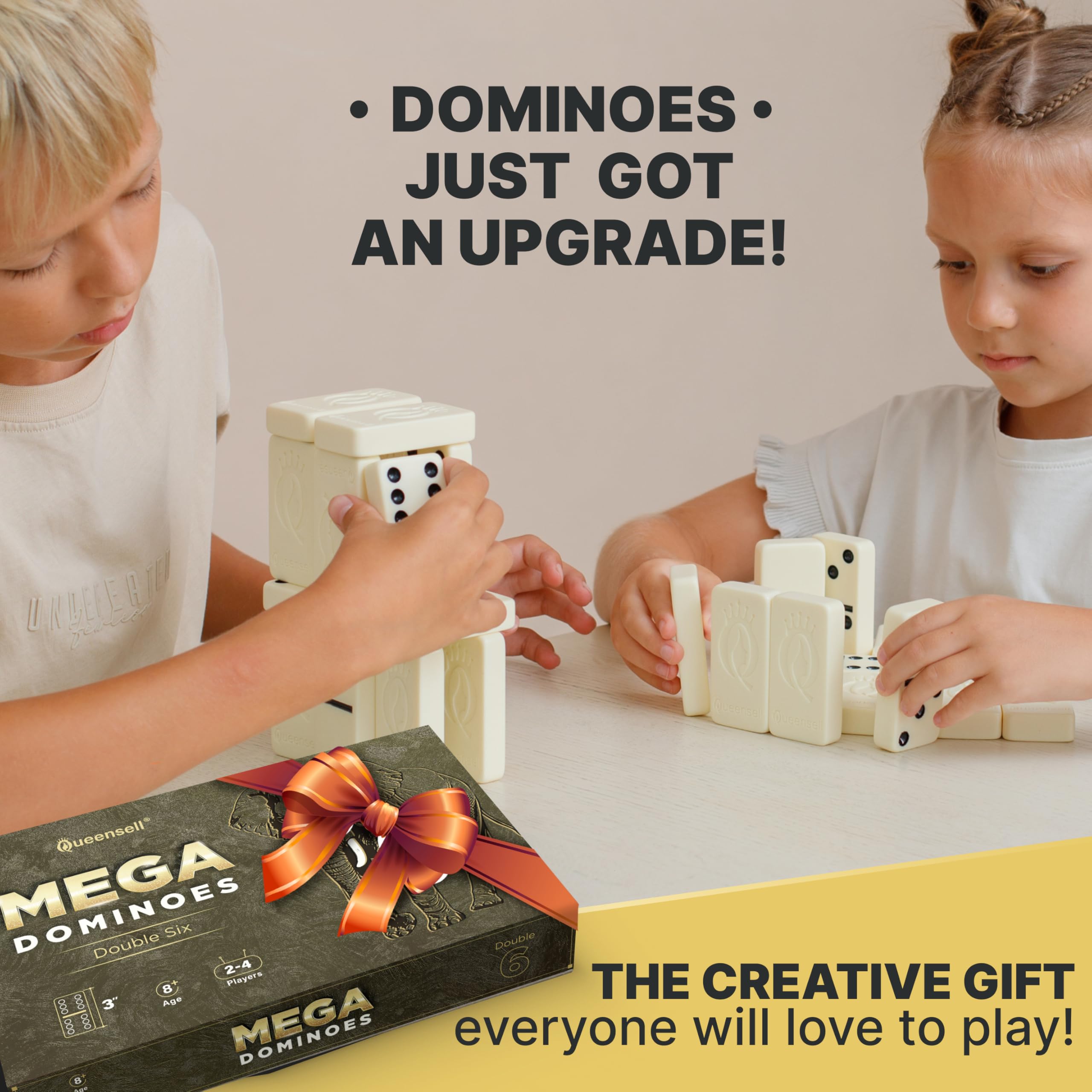 KandyToys M.Y 6 Double-Six Dominoes in Wooden Retro Gift Box