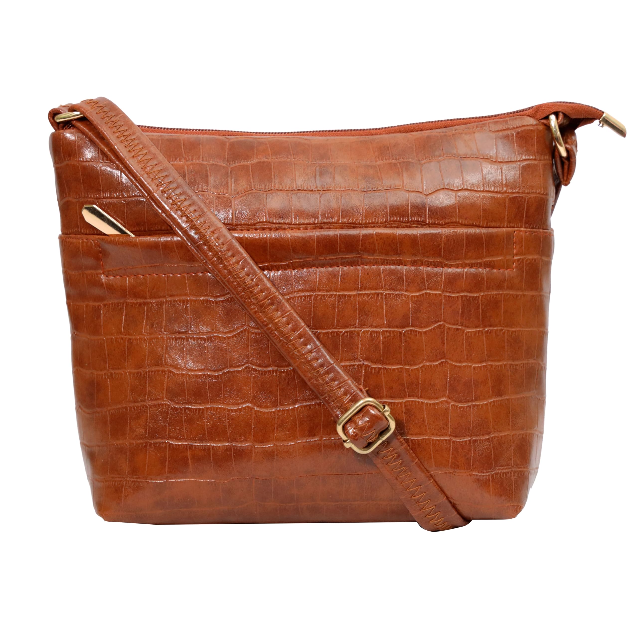 b4bags Womens Girls Crossbody Sling Bag | Stylish Vegan Leather Ladies Purse Handbag |Lightweight Sling Bags for Women with Adjustable Strap (Tan) (B0D4WXDSZX) Amazon Price History, Amazon Price Tracker