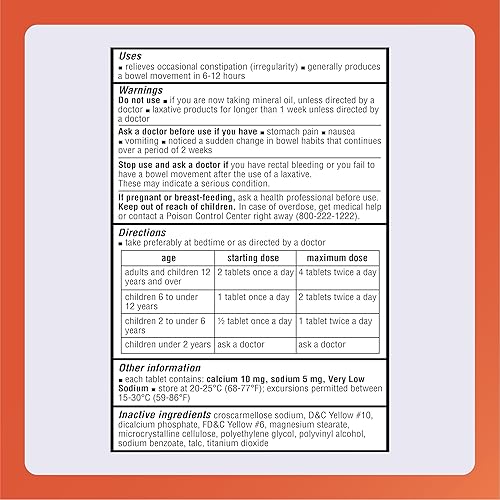 Miniatura 6 de Rugby Senexon-S Natural Vegetal Laxante Plus Suavizante de Heces - Docusate Sodium, 50 mg - Sennosides, 8,6 mg - 1000 Tabletas