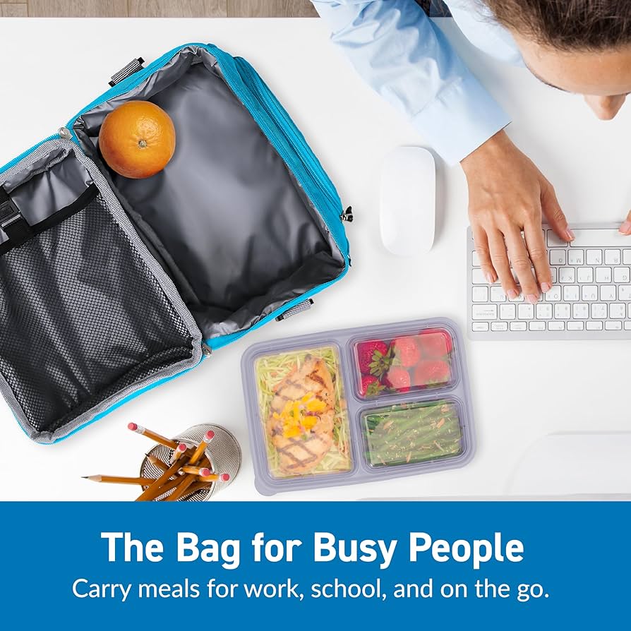 HUNGRY Big Lunch V 2.69 コヨーテ Amazon.com: Bentgo Deluxe Lunch Bag - Durable and Insulated Lunch