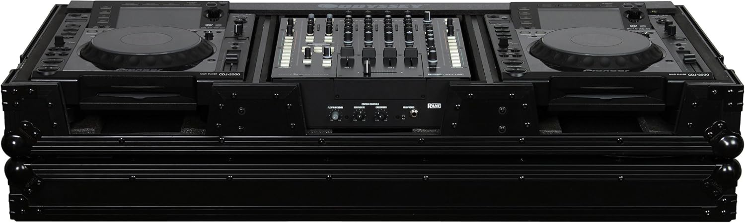 Odyssey FZ12CDJW-BL 12In Mixer/Cd Player Case 12 Inch DJ Mixer Coffin