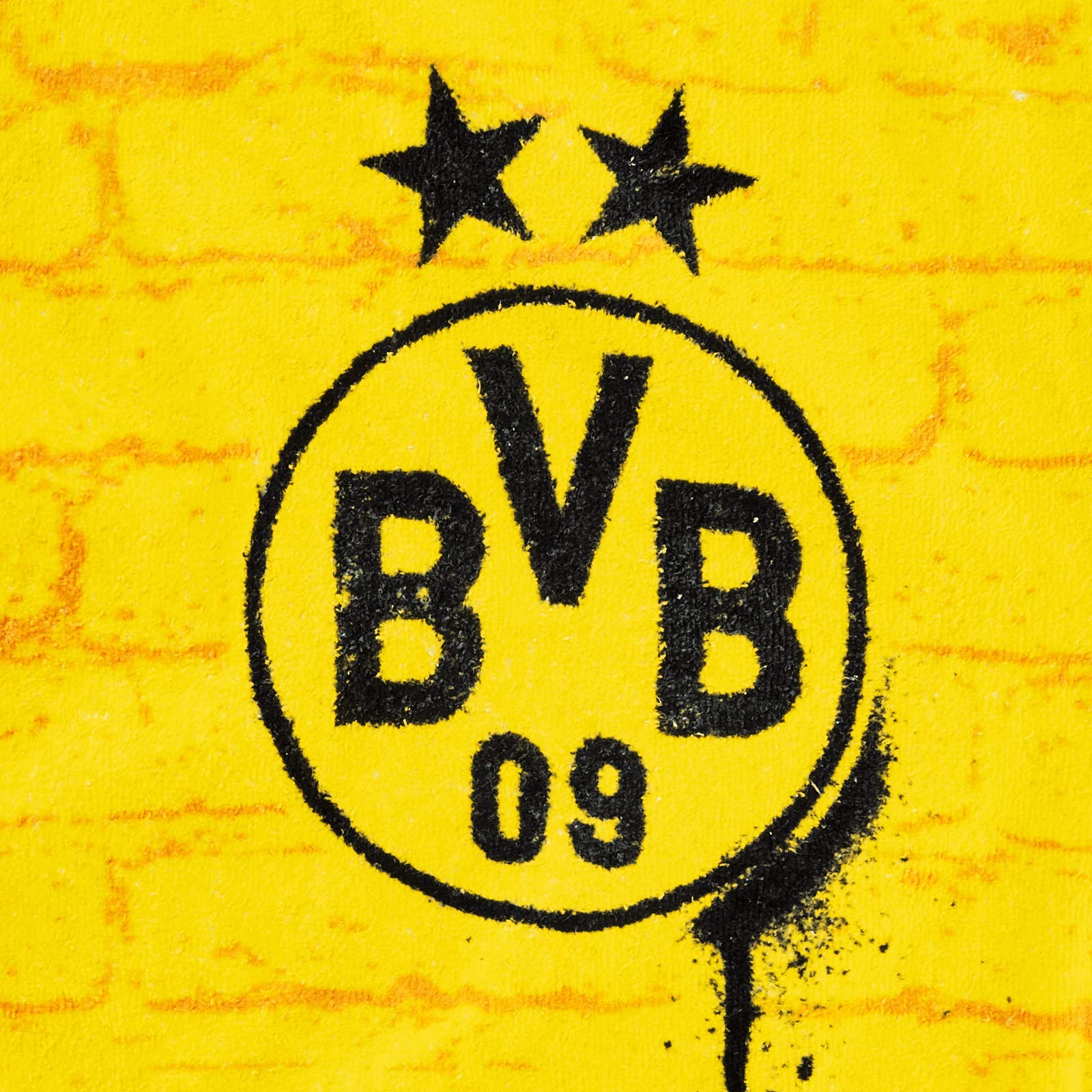 Borussia Dortmund BVB magiczny ręcznik (60 x 30 cm), bawełna, czarny/żółty