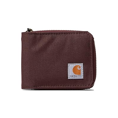 Carhartt Nylon Duck Zipper Wallet Wallet Handbags Deep Wine