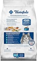 Vista 2 de Blue Buffalo Tastefuls Weight & Hairball Control Alimento seco natural para gatos adultos, bolsa resellable de 3 libras
