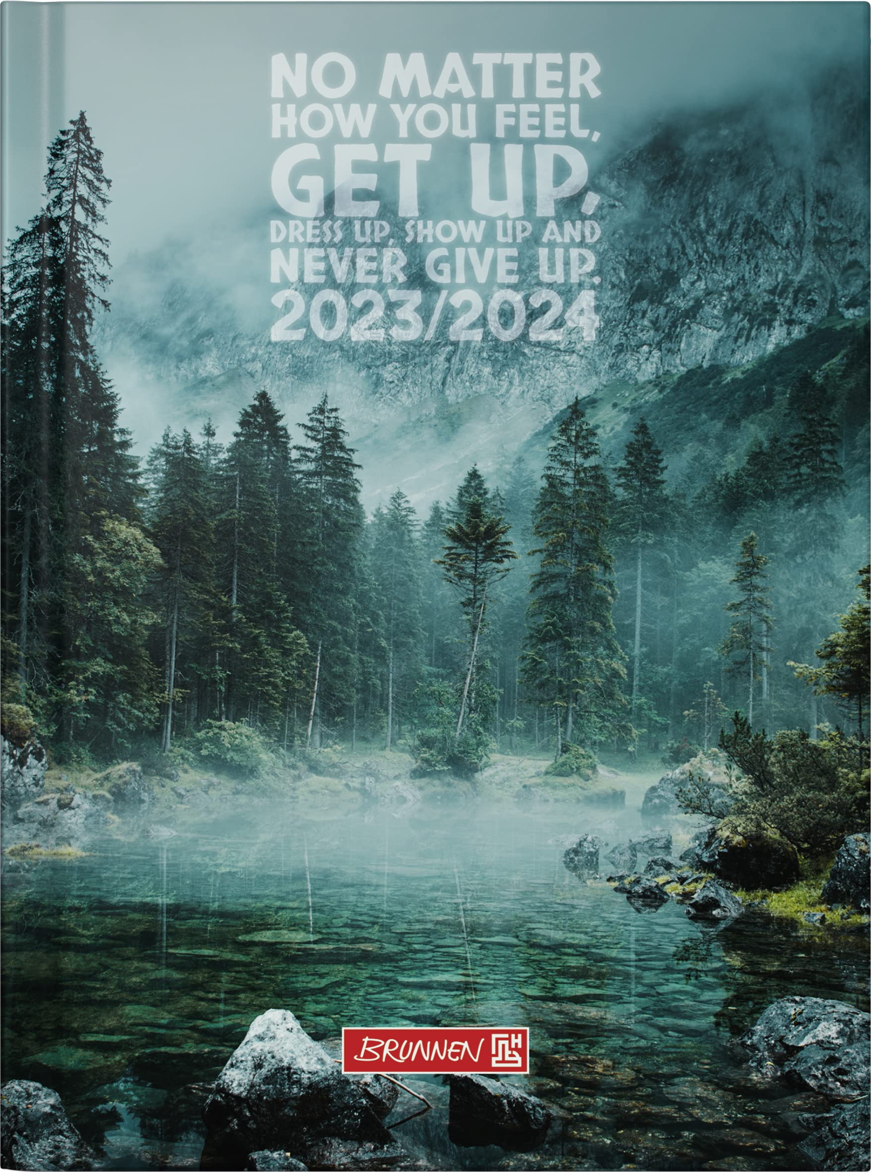BRUNNEN ''Get Up'' 2023/2024 Academic Diary 2 Pages = 1 Week A6 Multi-Coloured