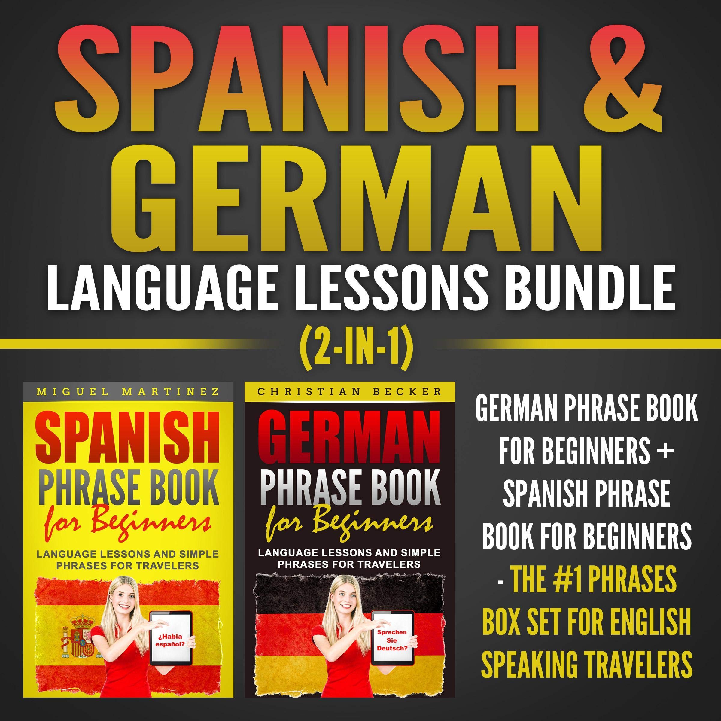 Cover art for Spanish & German Language Lessons Bundle (2-in-1)