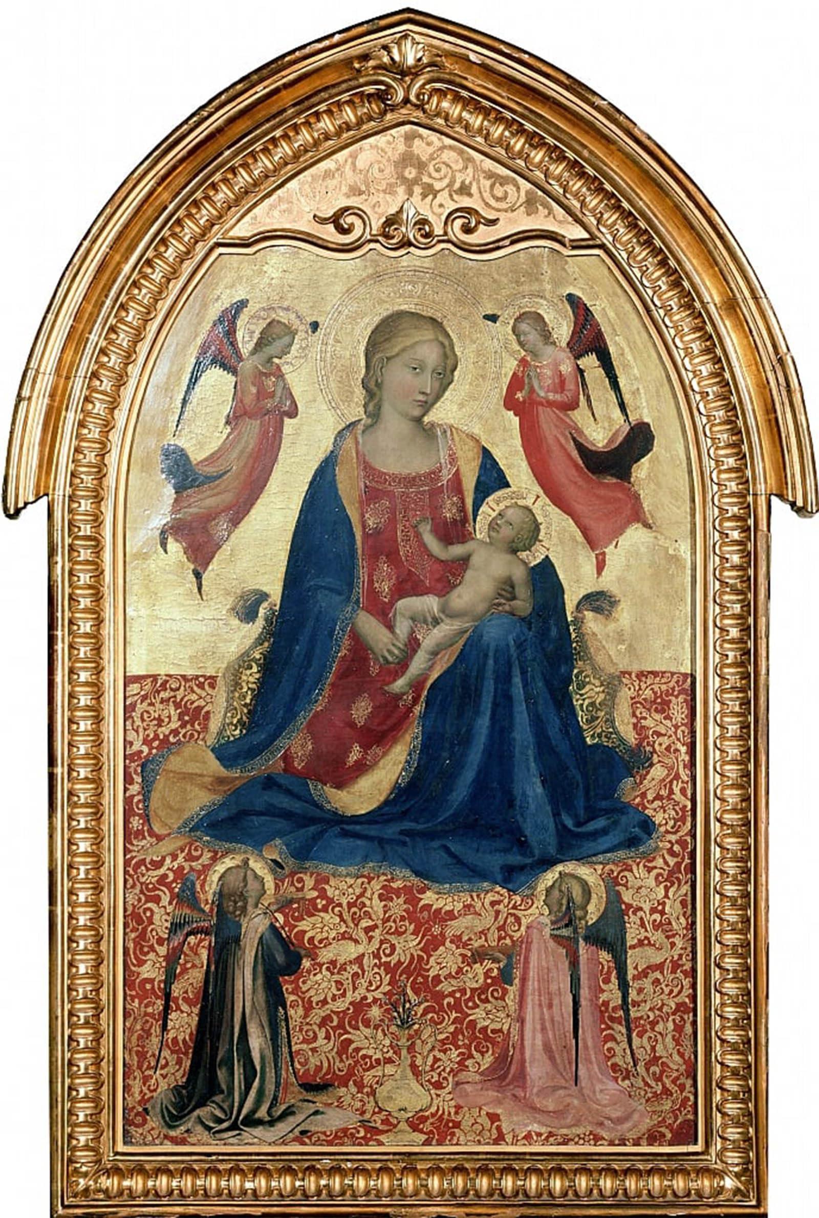 POSTERIIk Famous Print Pop Art Wall Art Graffiti Virgin and Child with Angels by Fra Angelico Art Prints for Home Decor 60x90cm