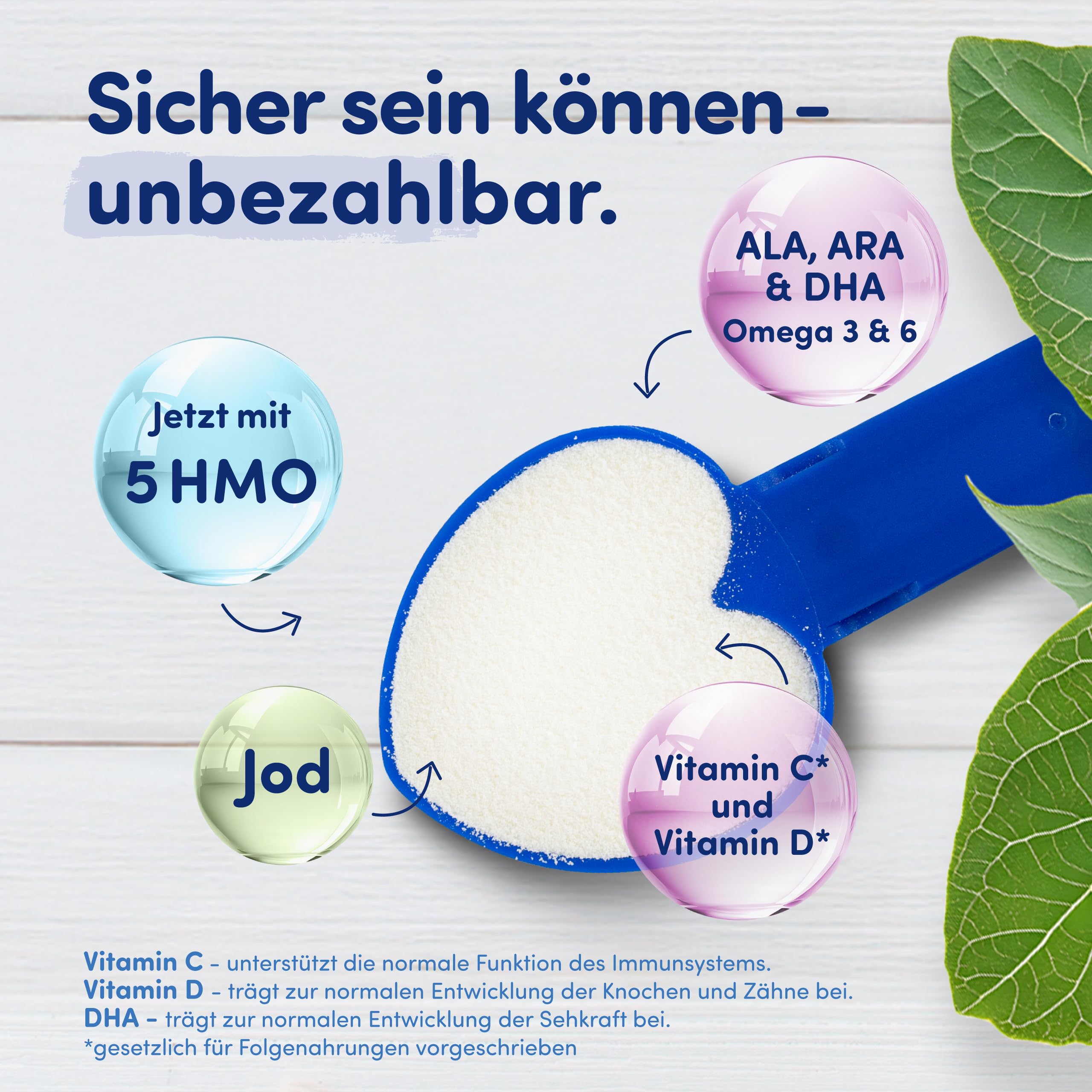 Humana 2 Folgemilch mit 5 HMO - Natürliche Darmgesundheit für Babys ab dem 6; monat, Unterstützt Immunsystem, 750g 750 g (1er Pack)