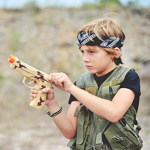 Vista 3 de Disfraz con pistola de Maxx Action Commando (5 piezas)