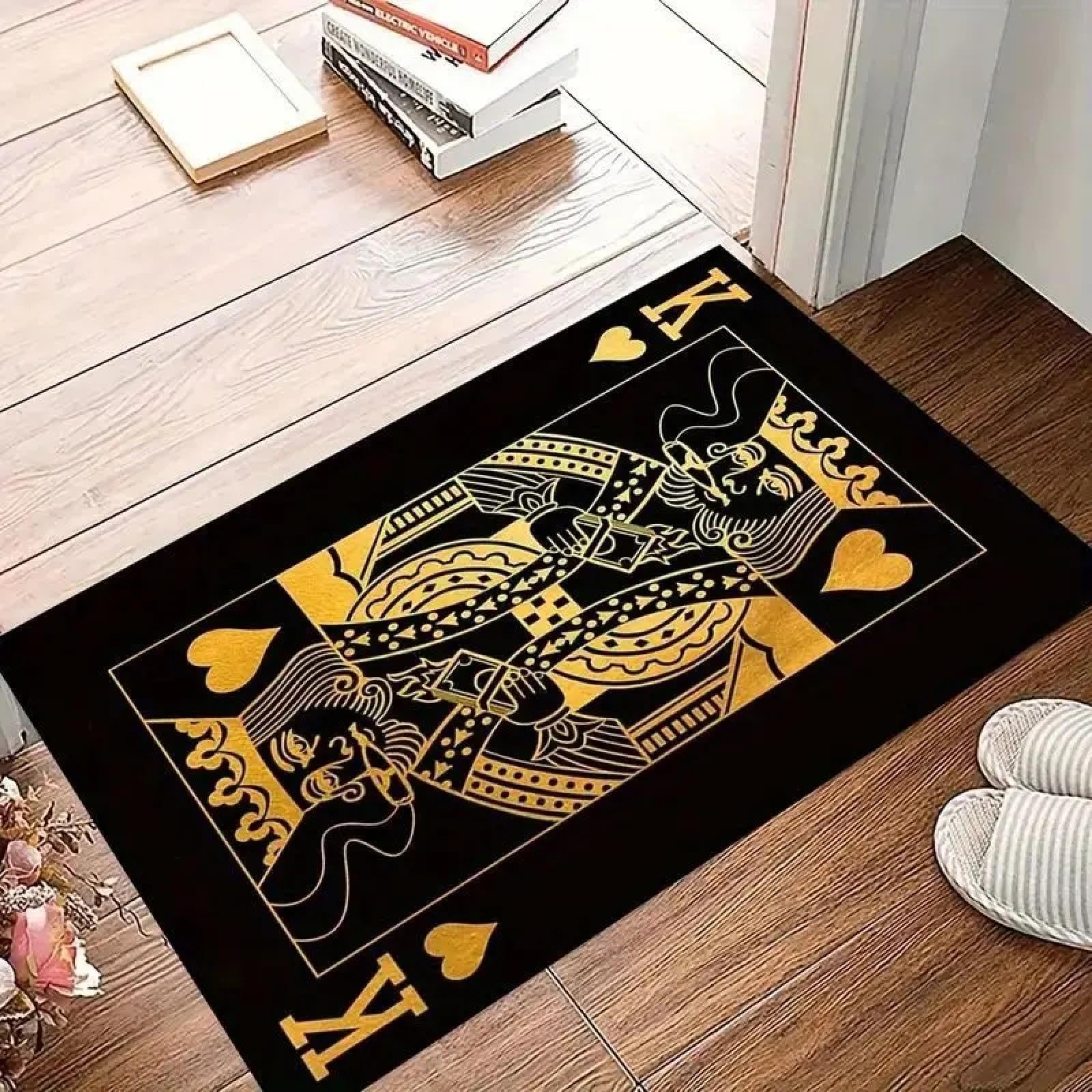 Tappeto per carte da gioco Tappeti per ingresso esterno Tappeti per soggiorno Arredamento per soggiorno Tappeto lavabile Tappetino per camera da letto antiscivolo Zerbino per cucina 120x180 cm