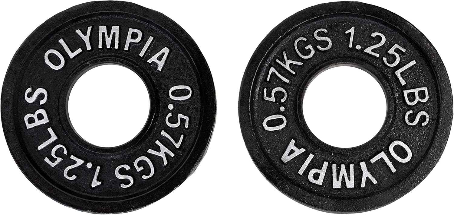 Black Olympic Plates- (1.25lb, 2.5lb) 1 pair each