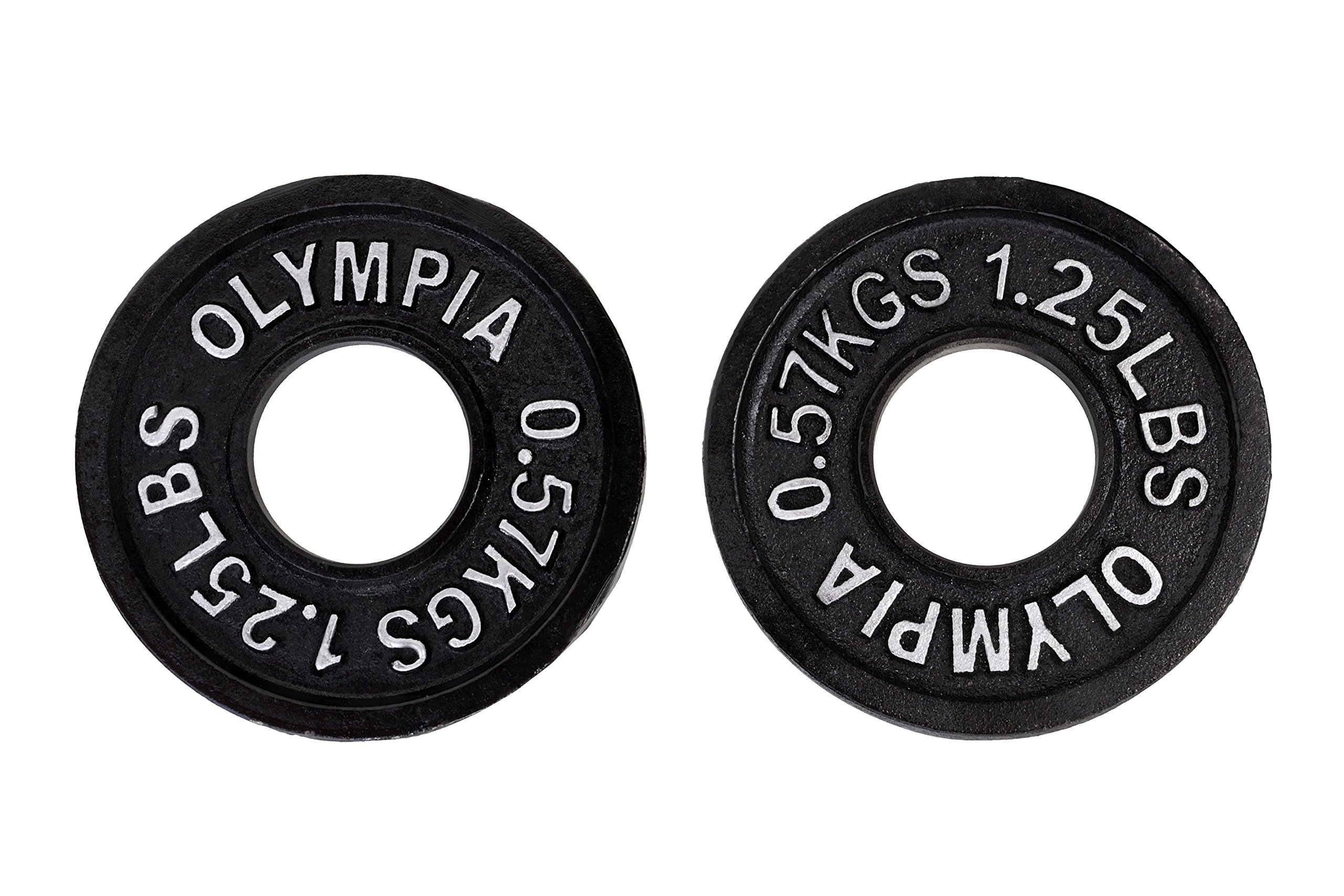 Black Olympic Plates- (1.25lb, 2.5lb) 1 pair each