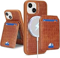 Vista 20 de Havaya Magsafe - Funda tipo cartera para iPhone 14 Pro Max, compatible con tarjetero para mujeres y hombres, 2 en 1, desmontable, magnética, a