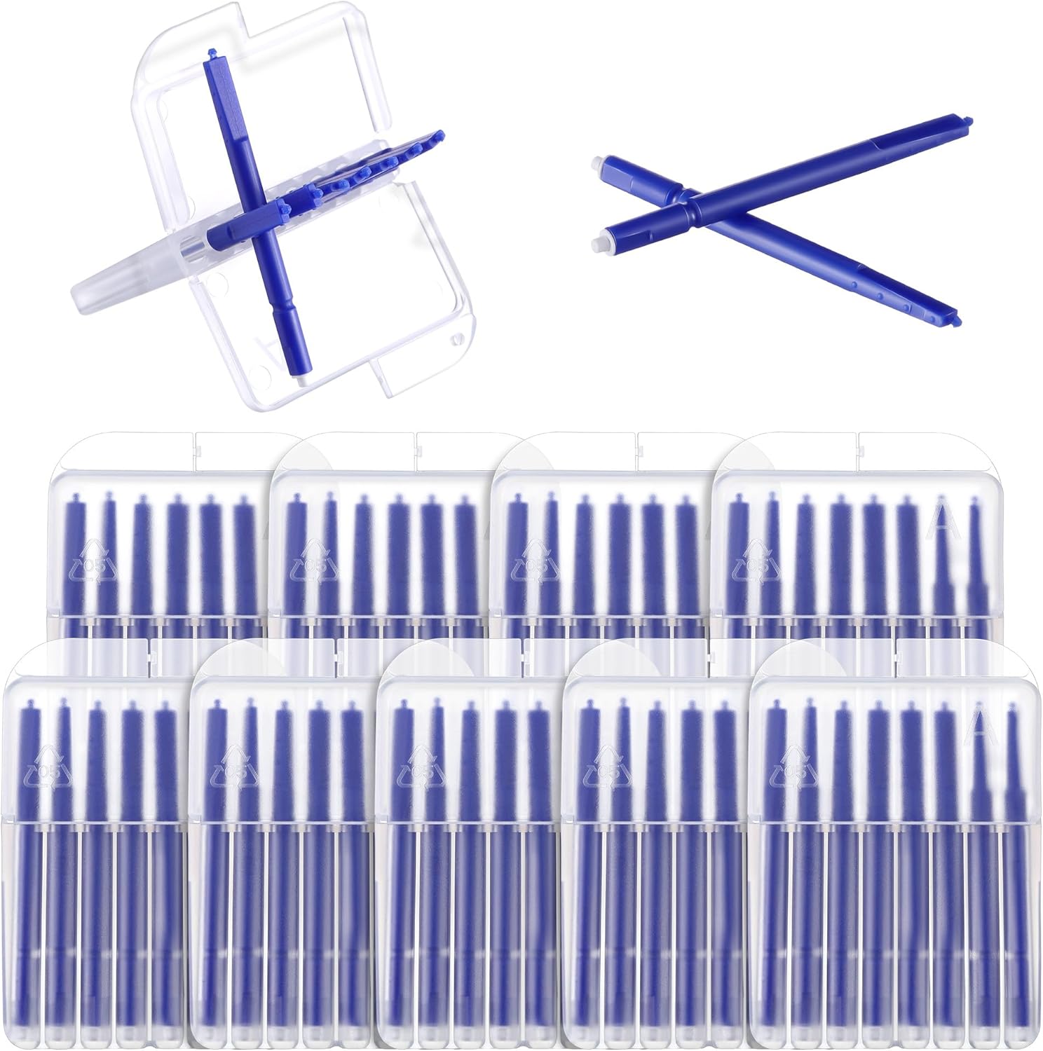 80 Pcs Wax Guard Filters, Compatible with Audien Hearing, 1.5mm Replacement Wax Filters, Hearing Aid Accessories and Supplies Cleaning Tool for Earwax Removal Protection, Blue, 10 Pack