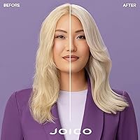 Vista 2 de Joico Color Balance Purple Conditioner For Cool Blonde or Gray Hair Eliminate Brassy Yellow Tones Boost Color Vibrancy & Shine UV Protection