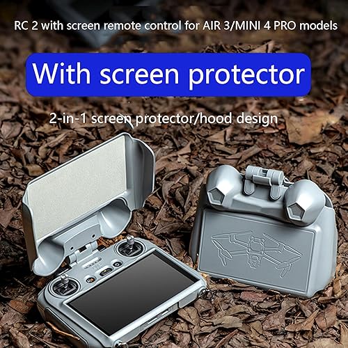 Miniatura 2 de 2 en 1 parasol parasol y cubierta protectora para DJI Mini 4 Pro/Air 3 RC 2 Control remoto Protector de pantalla Funda protectora para DJI RC 2