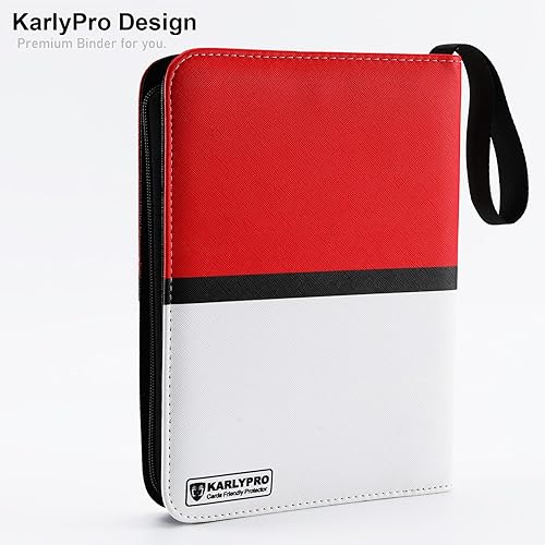 Miniatura 7 de Carpeta de tarjetas compatible con tarjetas Pokémon Jumbo, más de 100 bolsillos para tarjetas grandes de gran tamaño, 3 anillos con 50 fundas