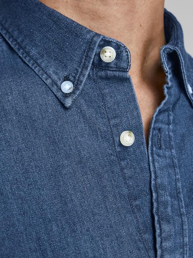 JACK JONES Camisa Vaquera Heridan Color Azul Marino Talla M