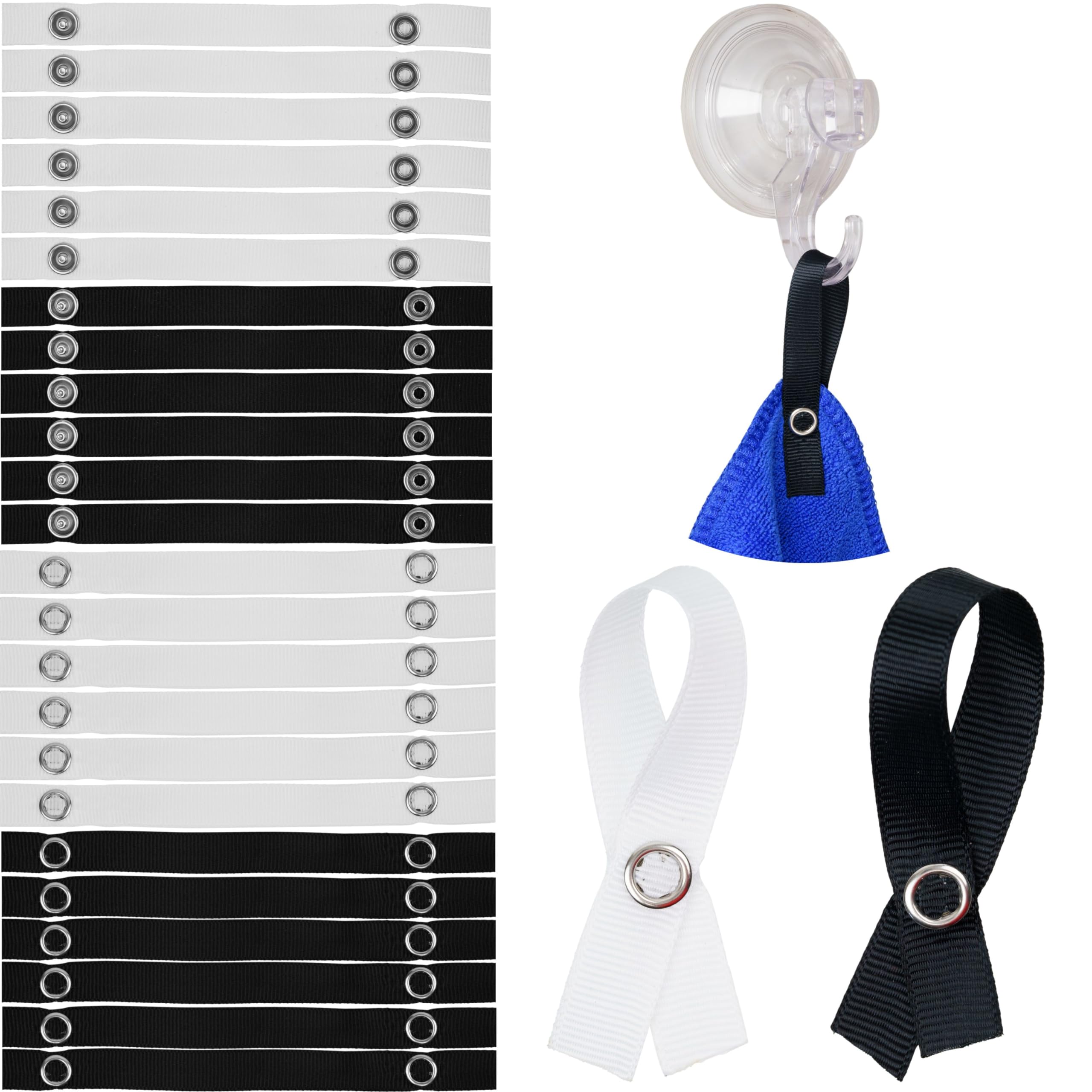 30 Pièces Cintres Non Tissés Pour Textiles,180 X 12 Mm Suspendeurs